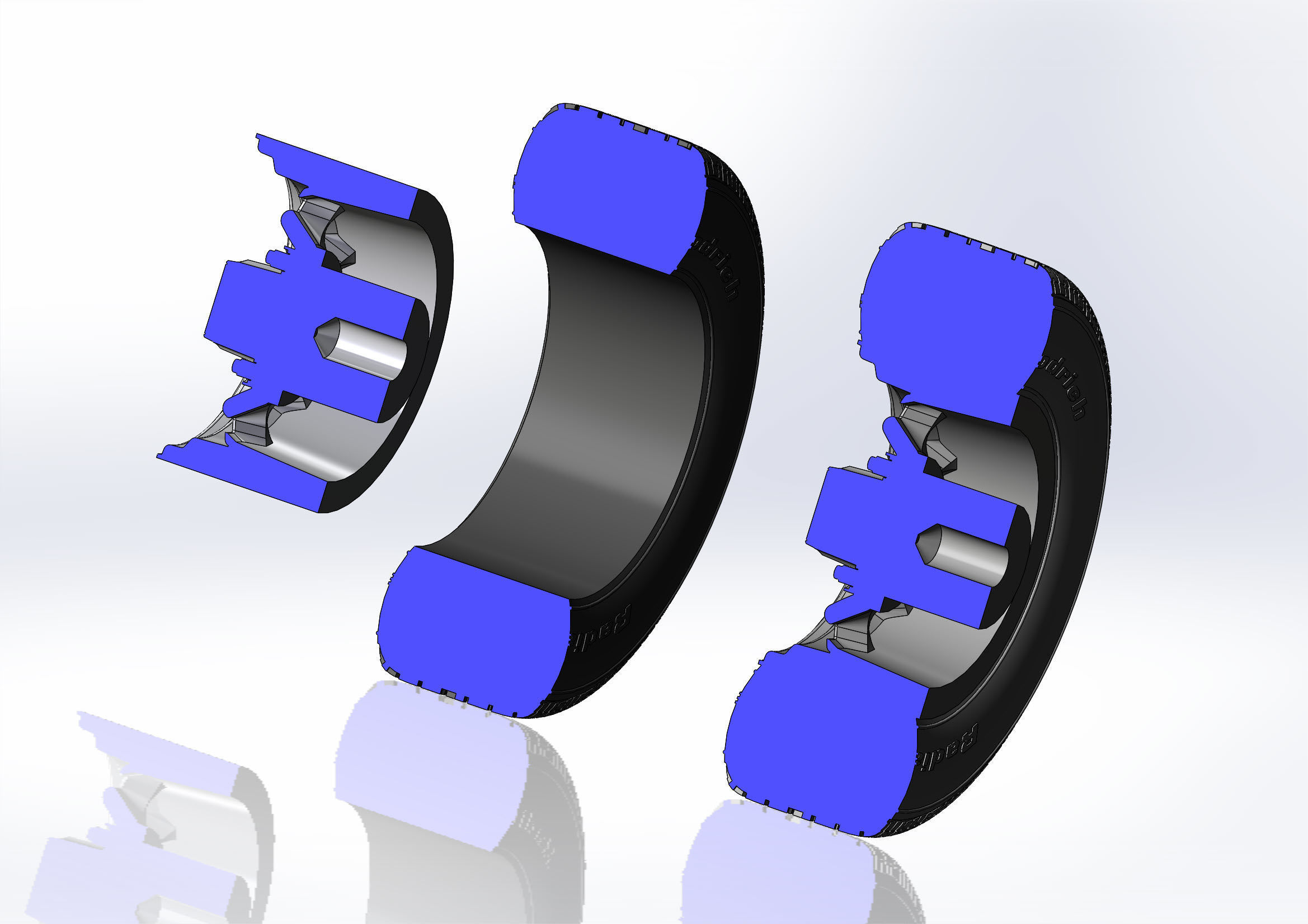 Wheel for scale model of Chevy truck 10 windows 3D print model_12