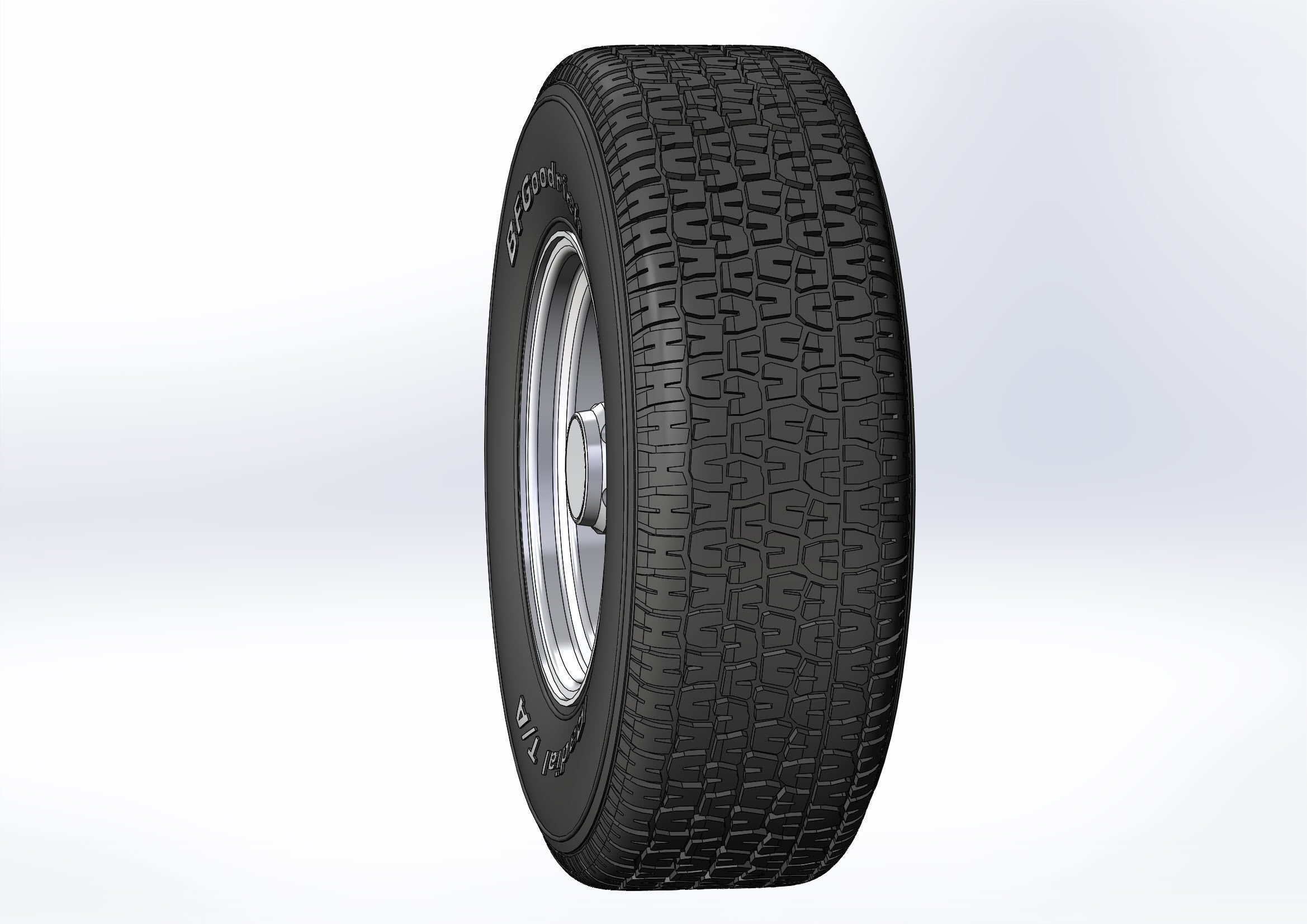 Wheel for scale model of Chevy truck 10 windows 3D print model_2