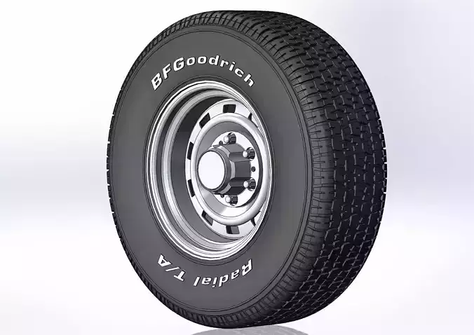 Wheel for scale model of Chevy truck 10 windows 3D print model
