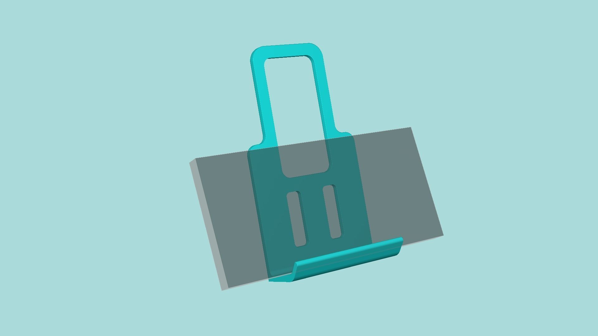Simple Charging Phone Holder - Simple Plug Printable 3D print model_5