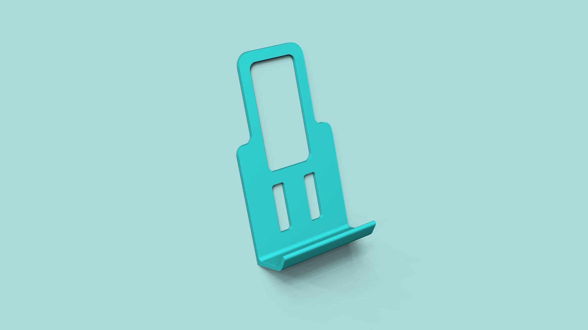 Simple Charging Phone Holder - Simple Plug Printable 3D print model_6