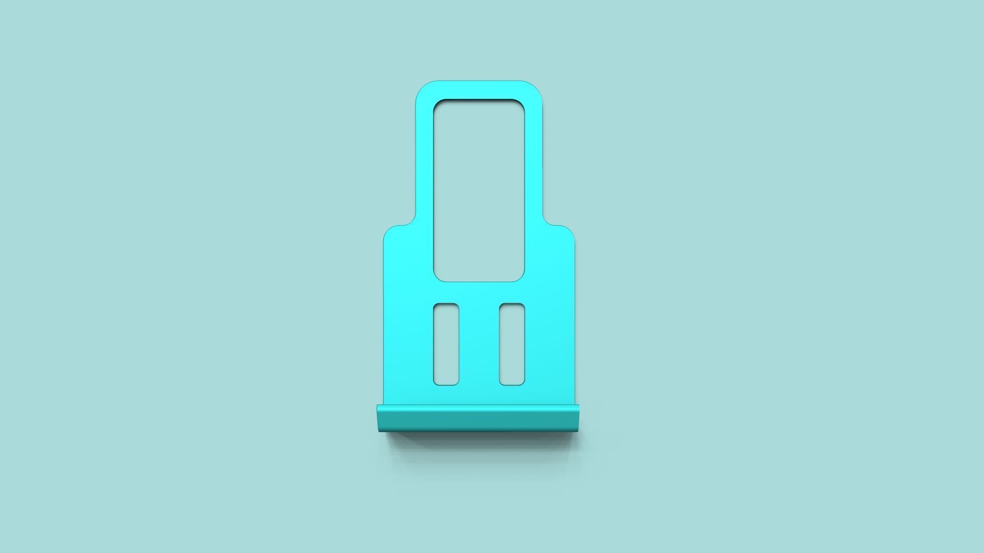 Simple Charging Phone Holder - Simple Plug Printable 3D print model_7