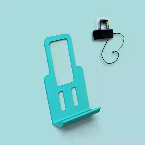 Simple Charging Phone Holder - Simple Plug Printable 3D print model