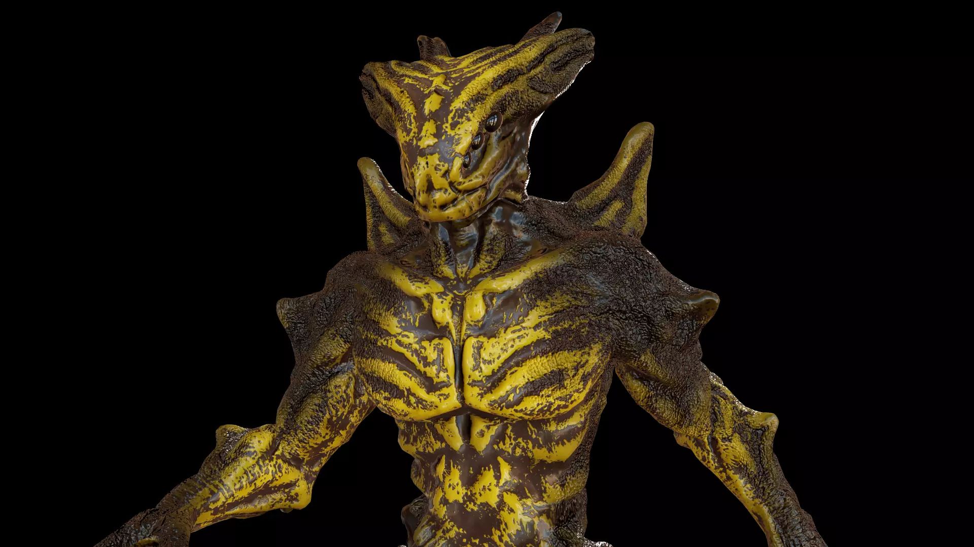 Alien 2 Low-poly 3D model