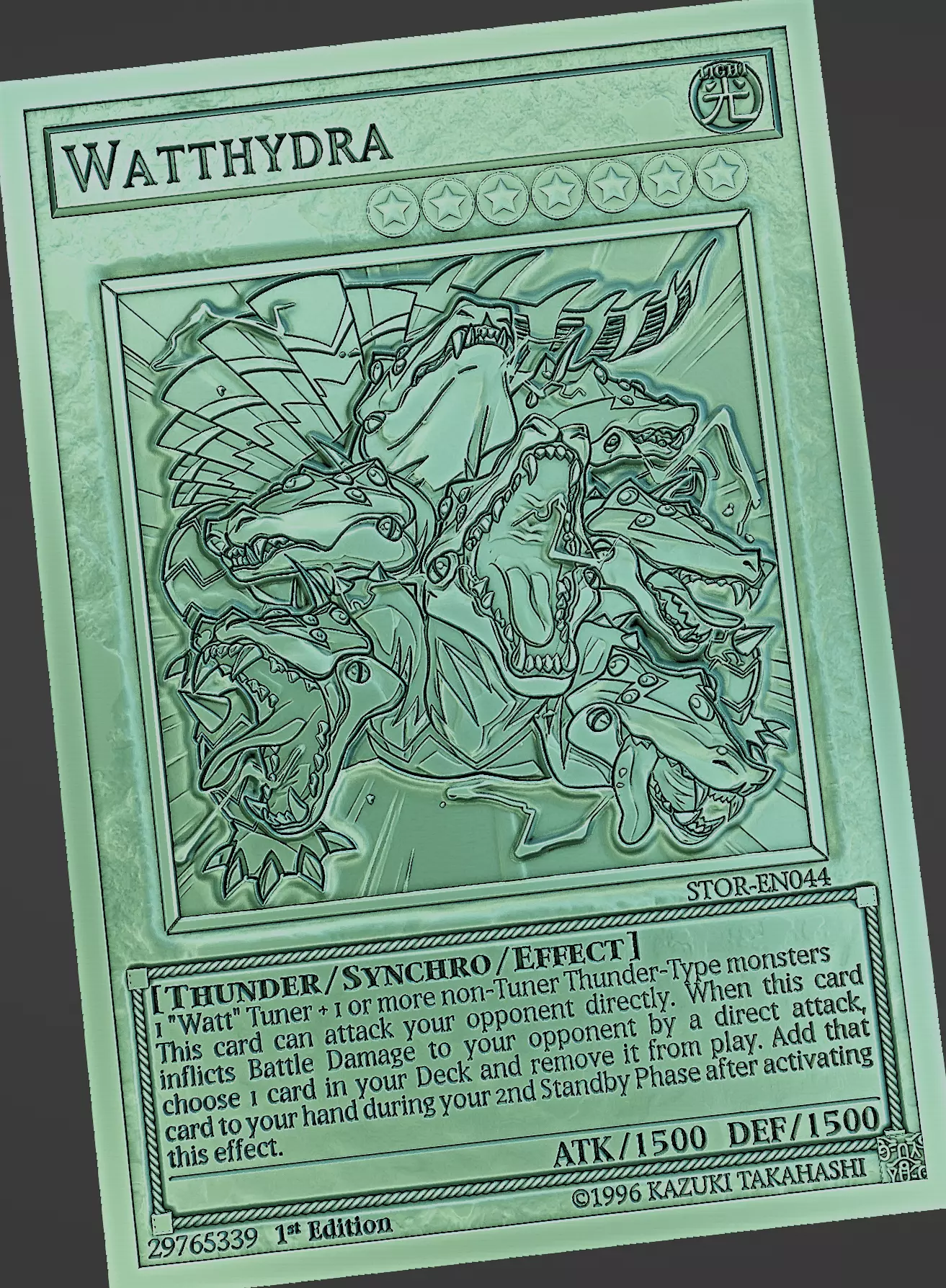 Watthydra - Yu-gi-oh Free 3D print model