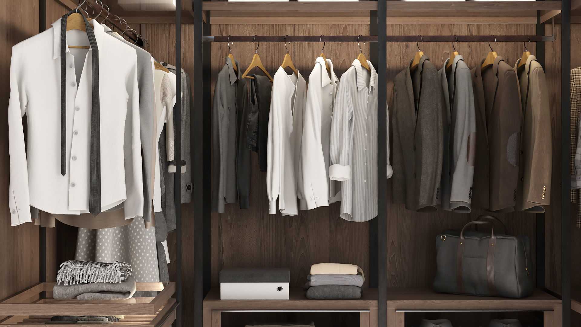 Wardrobe 3D model_7