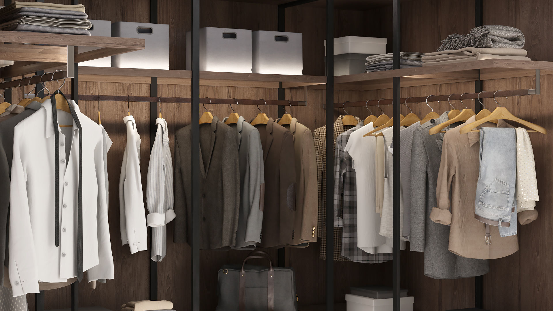 Wardrobe 3D model_2