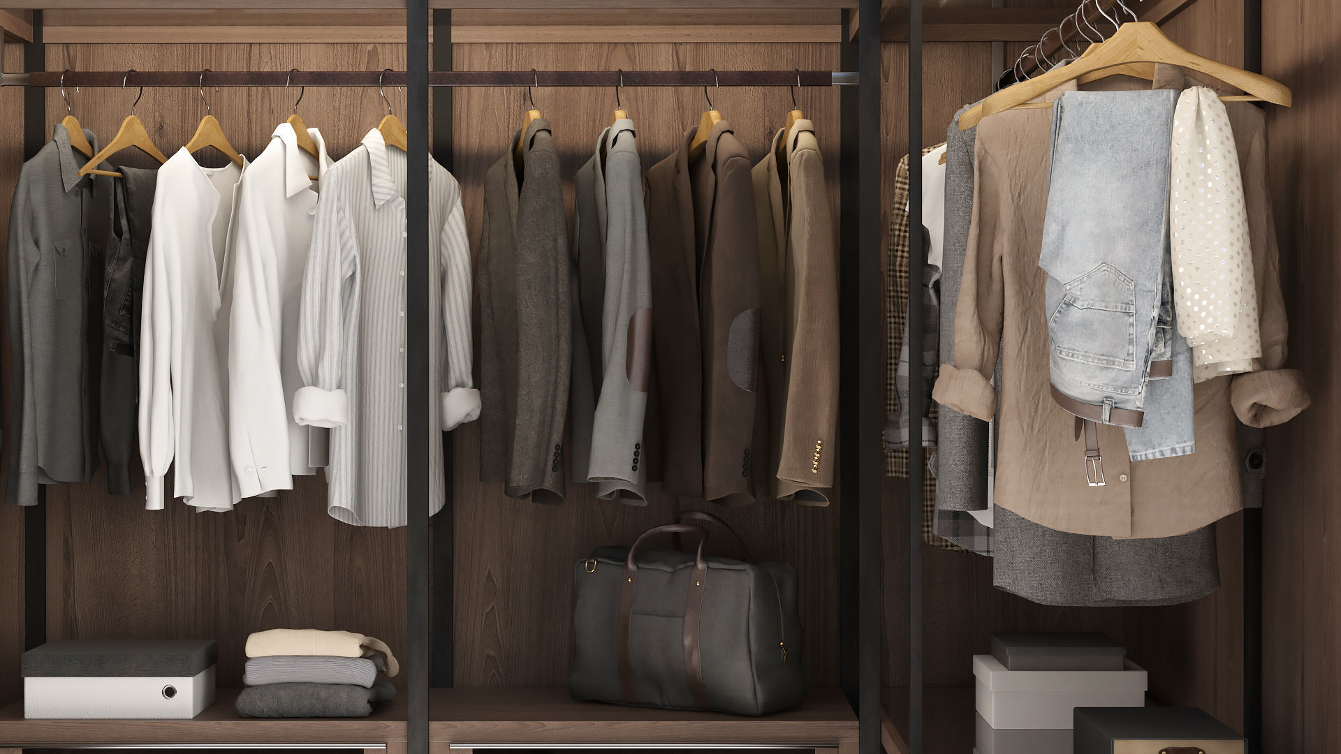 Wardrobe 3D model_9