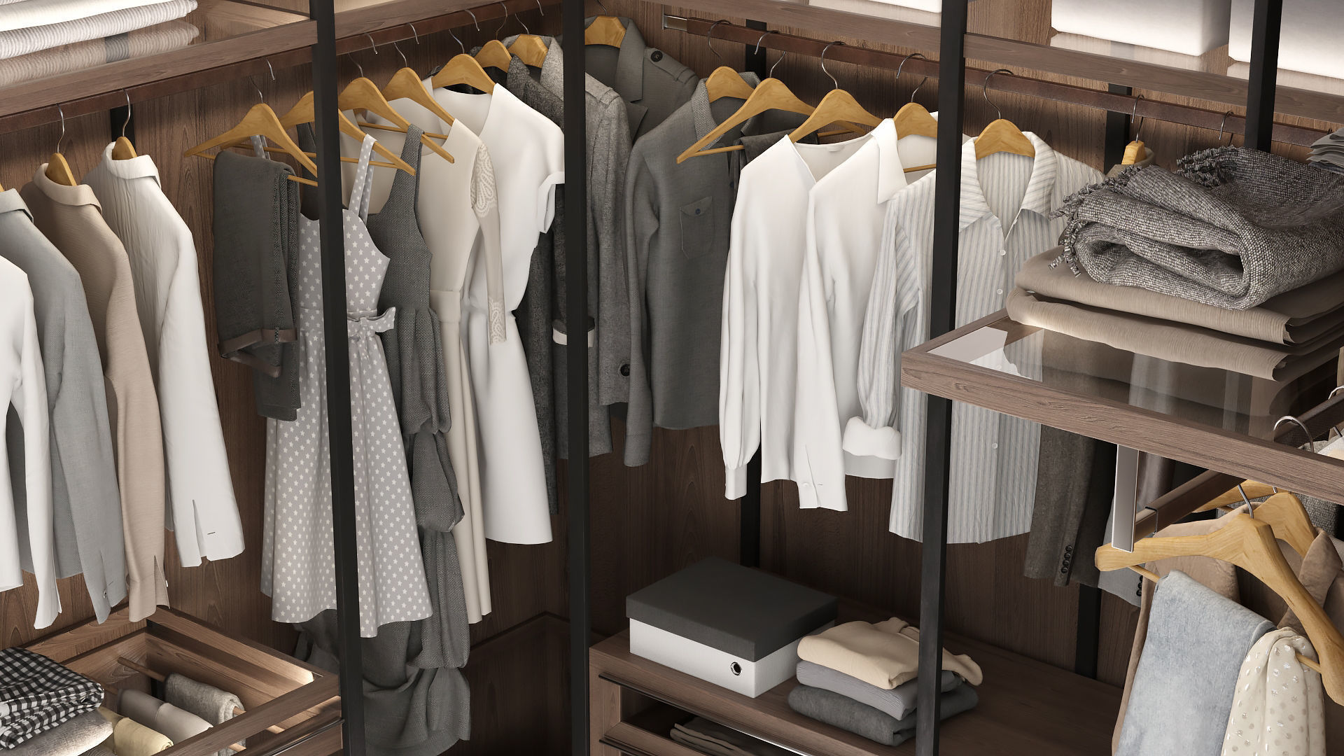 Wardrobe 3D model_6