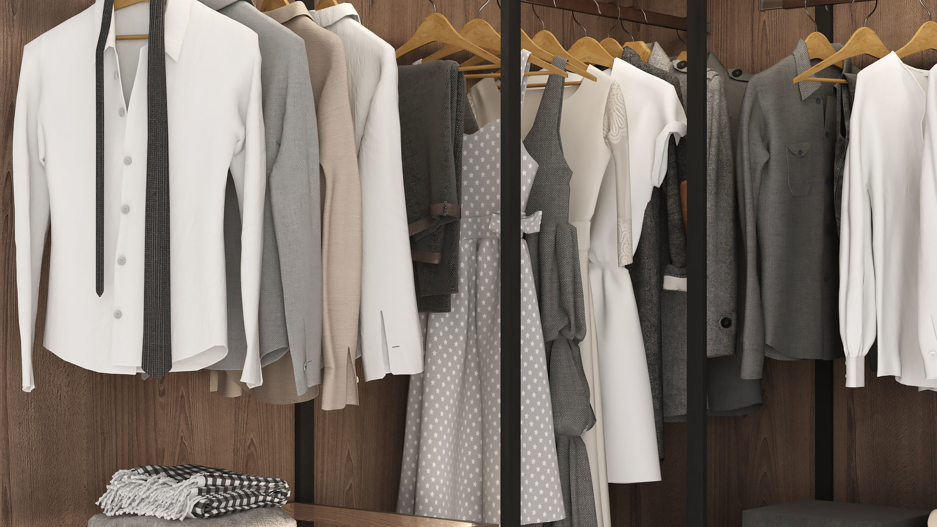Wardrobe 3D model_11