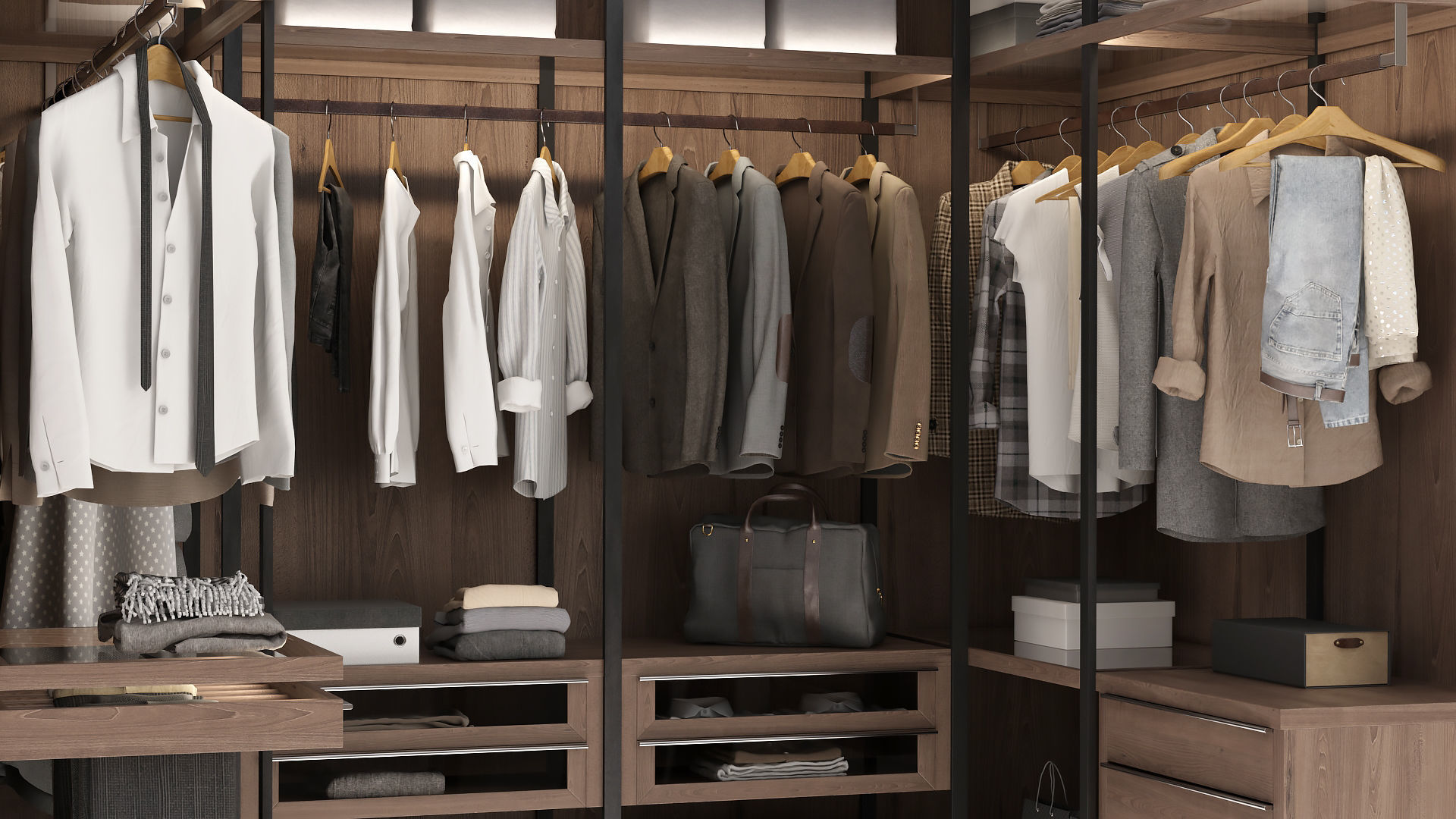 Wardrobe 3D model_4