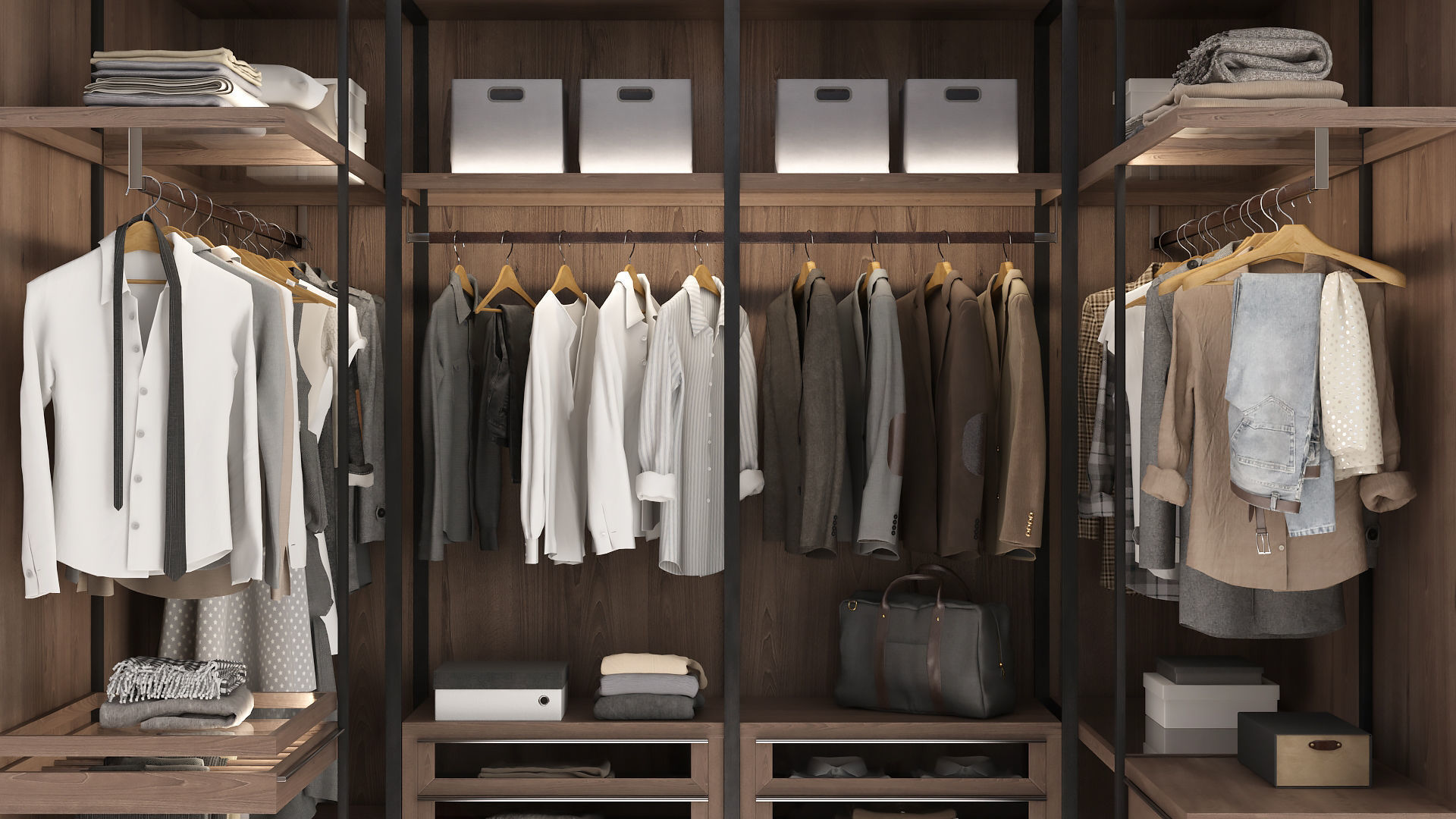 Wardrobe 3D model_1