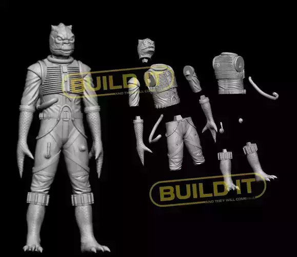 Bossk bounty hunter full size statue Star Wars empire strikes 