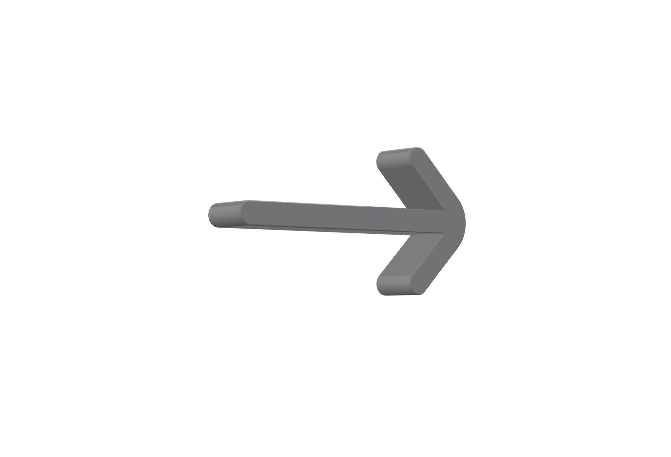 3d arrow right Low-poly 3D model_8