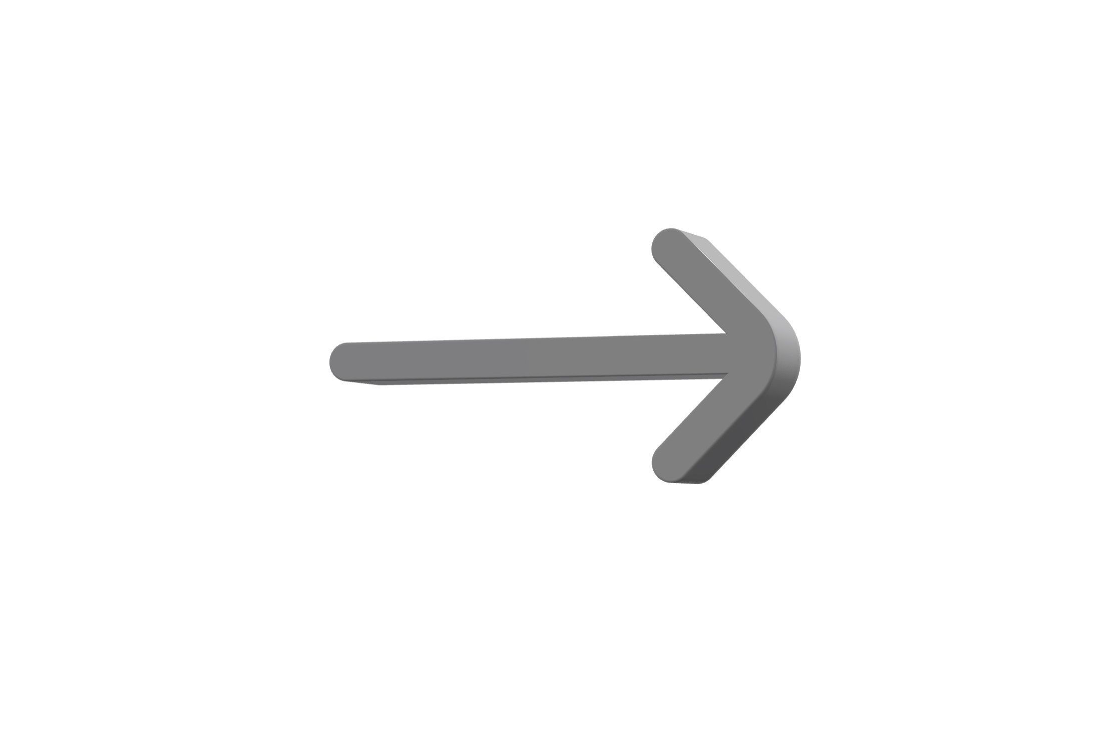 3d arrow right Low-poly 3D model_6