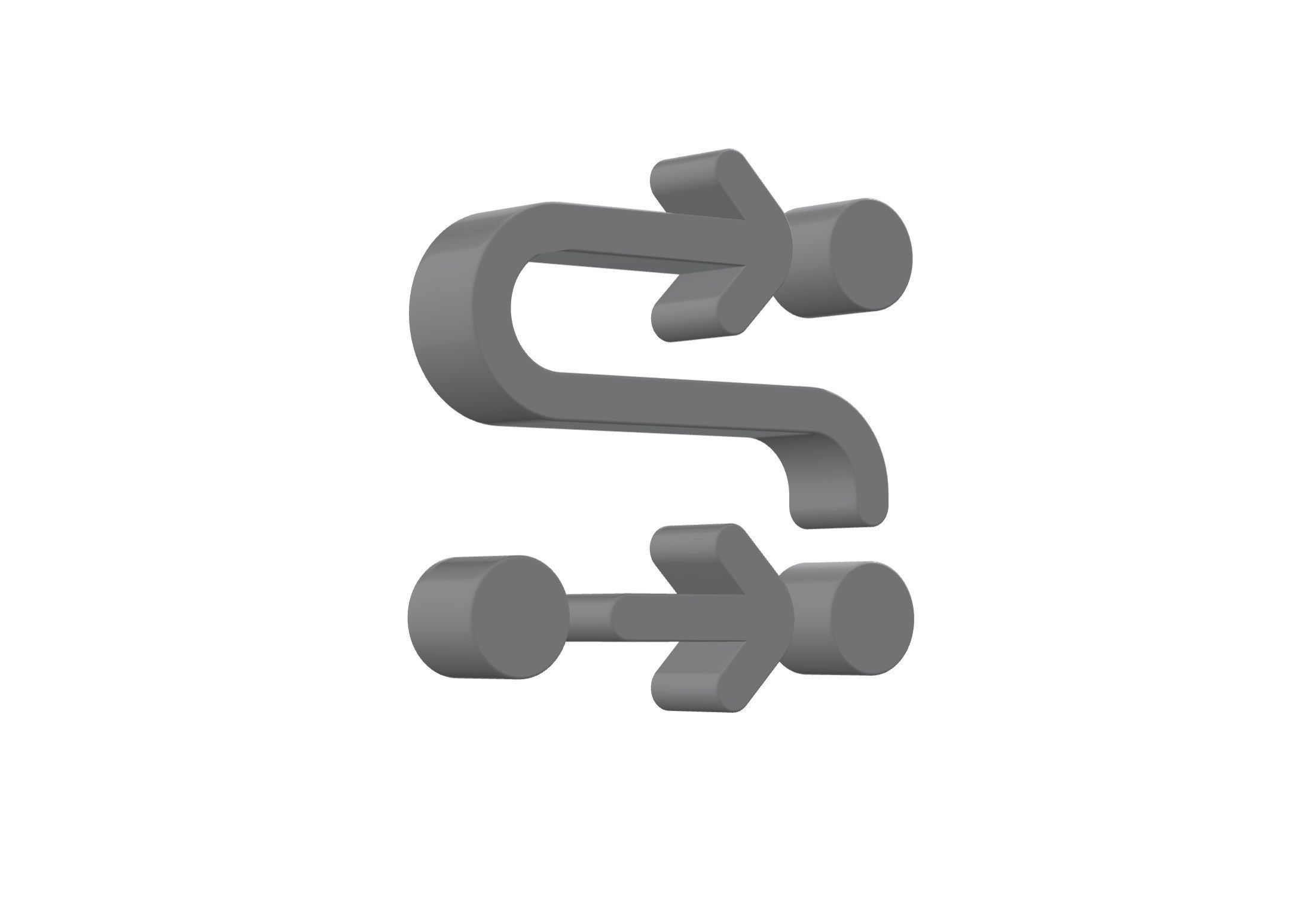 3d arrow progress Low-poly 3D model_8