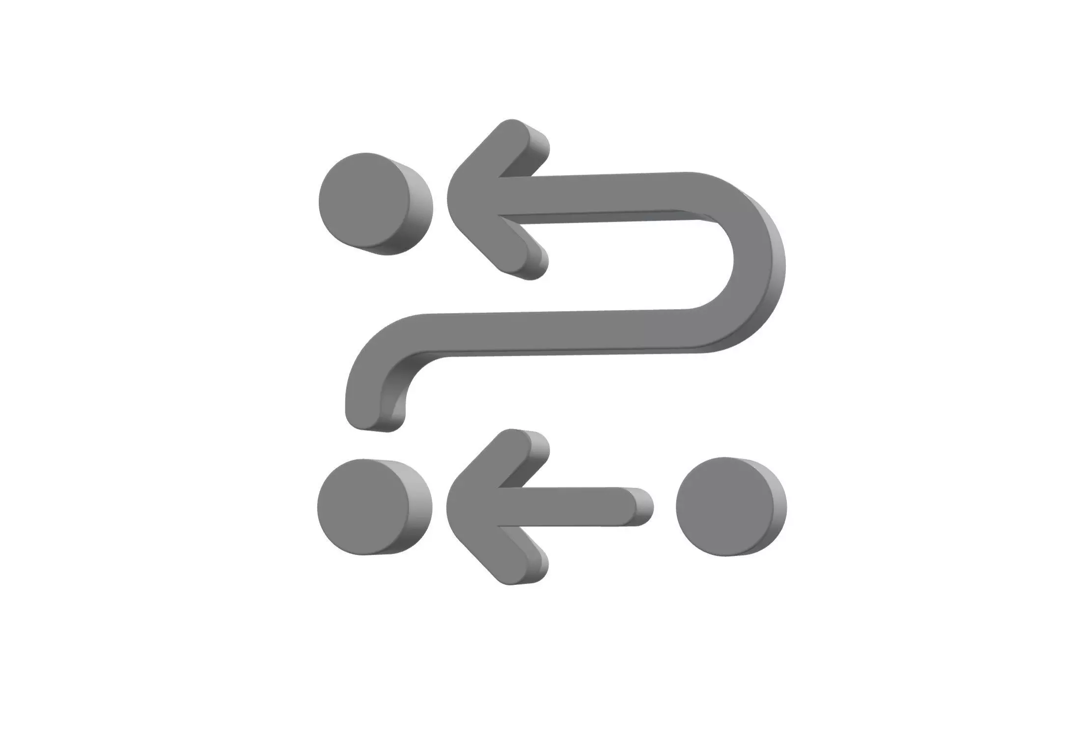 3d arrow progress Low-poly 3D model_0