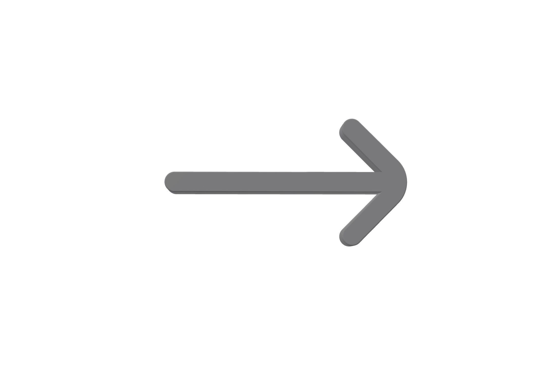 3d arrow left Low-poly 3D model_1