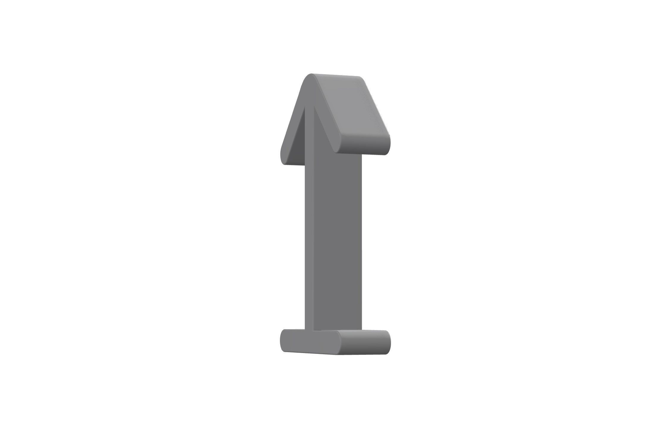 3d arrow from bottom Low-poly 3D model_10
