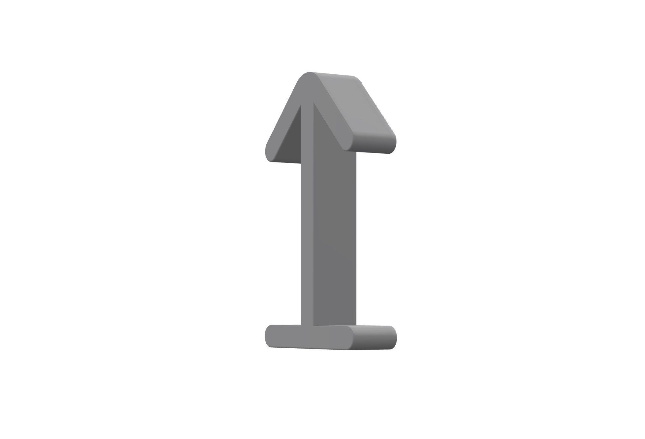 3d arrow from bottom Low-poly 3D model_5