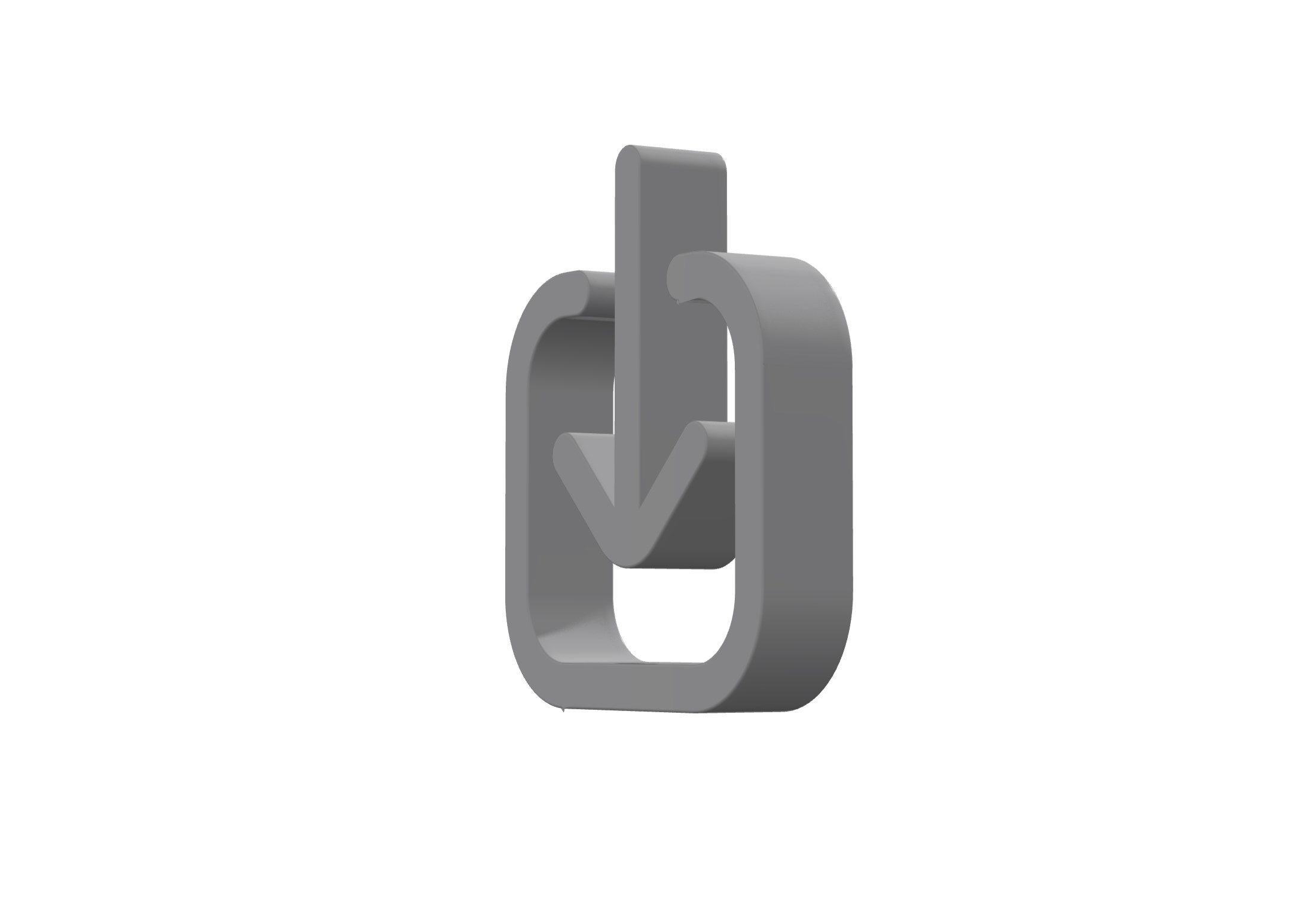 3d arrow down to square Low-poly 3D model_5