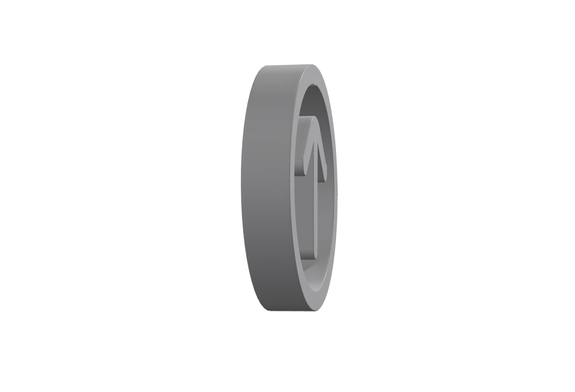 3d arrow circle up Low-poly 3D model_3