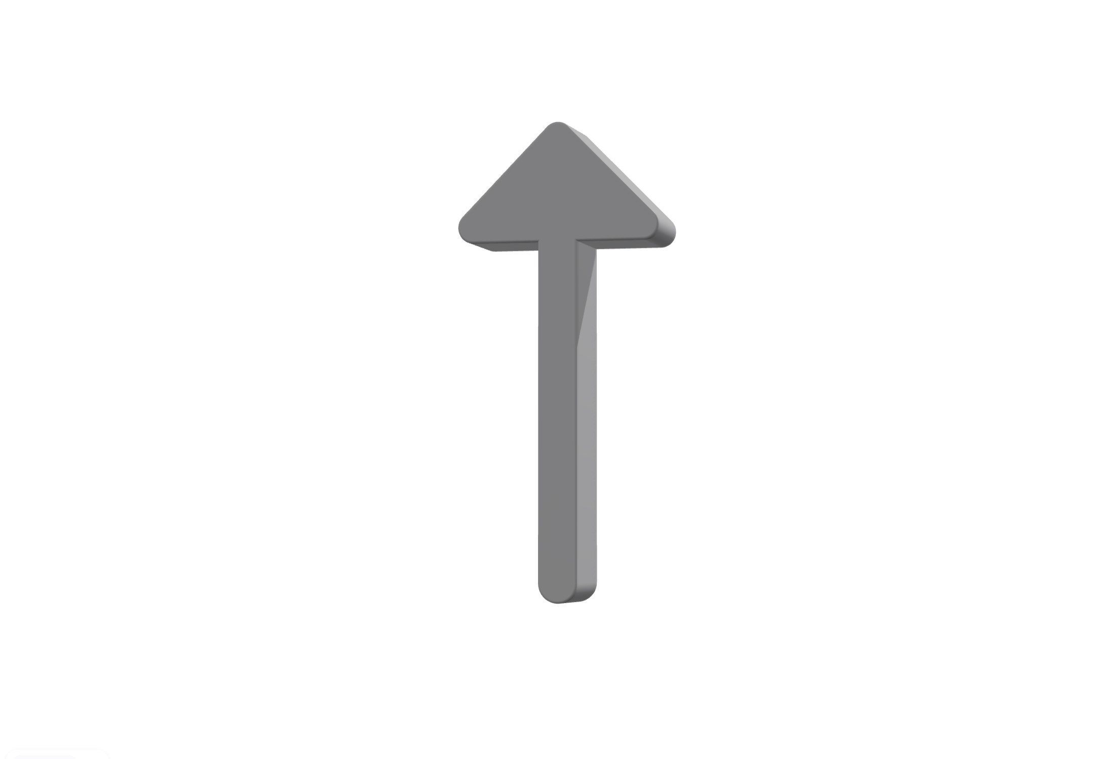 3d arrow alt up Low-poly 3D model_12