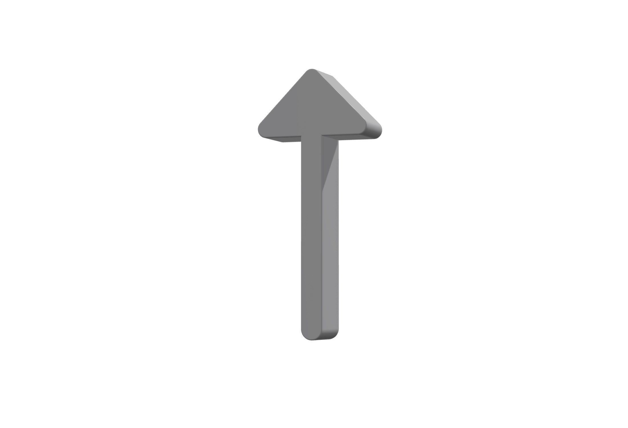 3d arrow alt up Low-poly 3D model_6