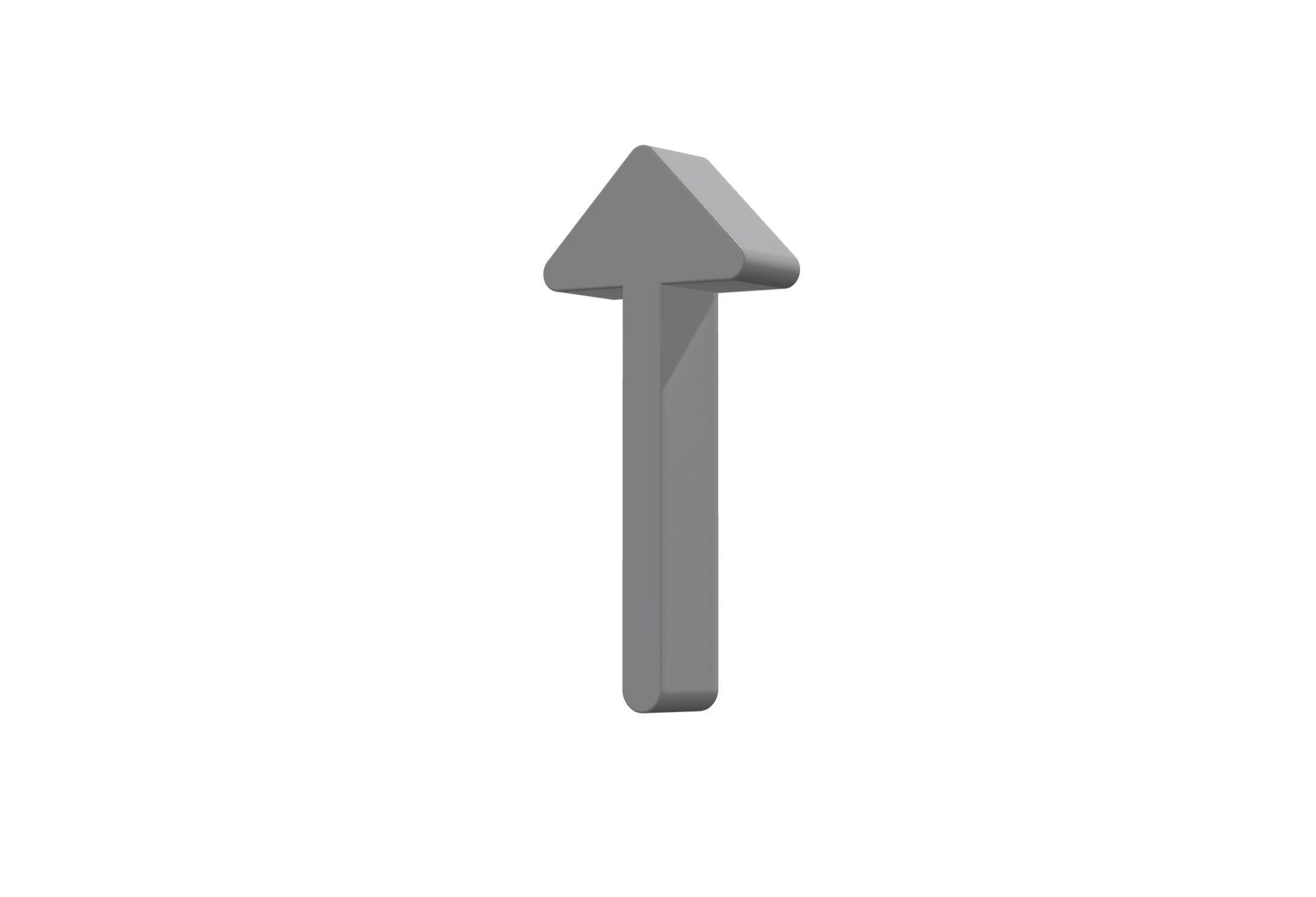 3d arrow alt up Low-poly 3D model_11
