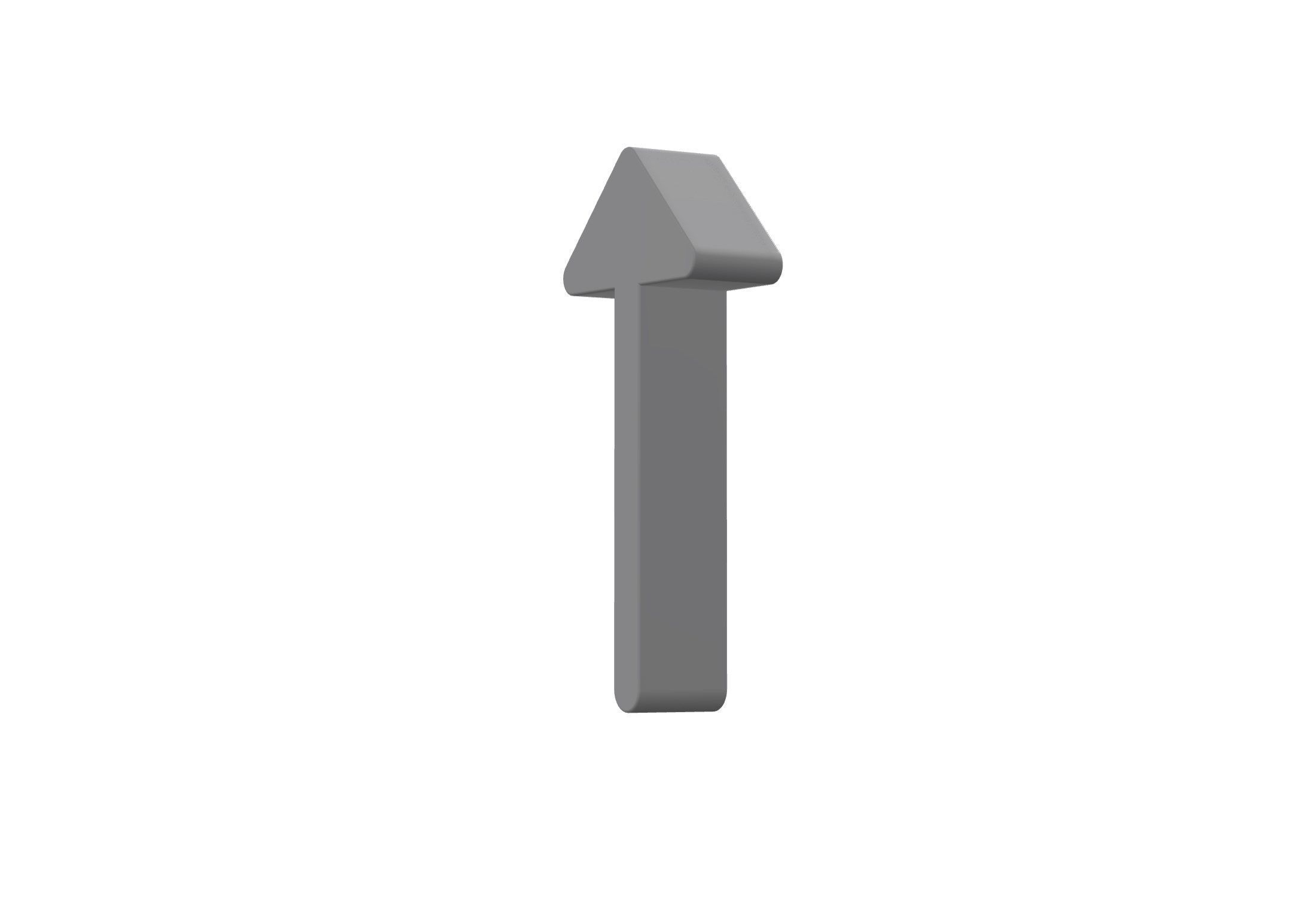3d arrow alt up Low-poly 3D model_5