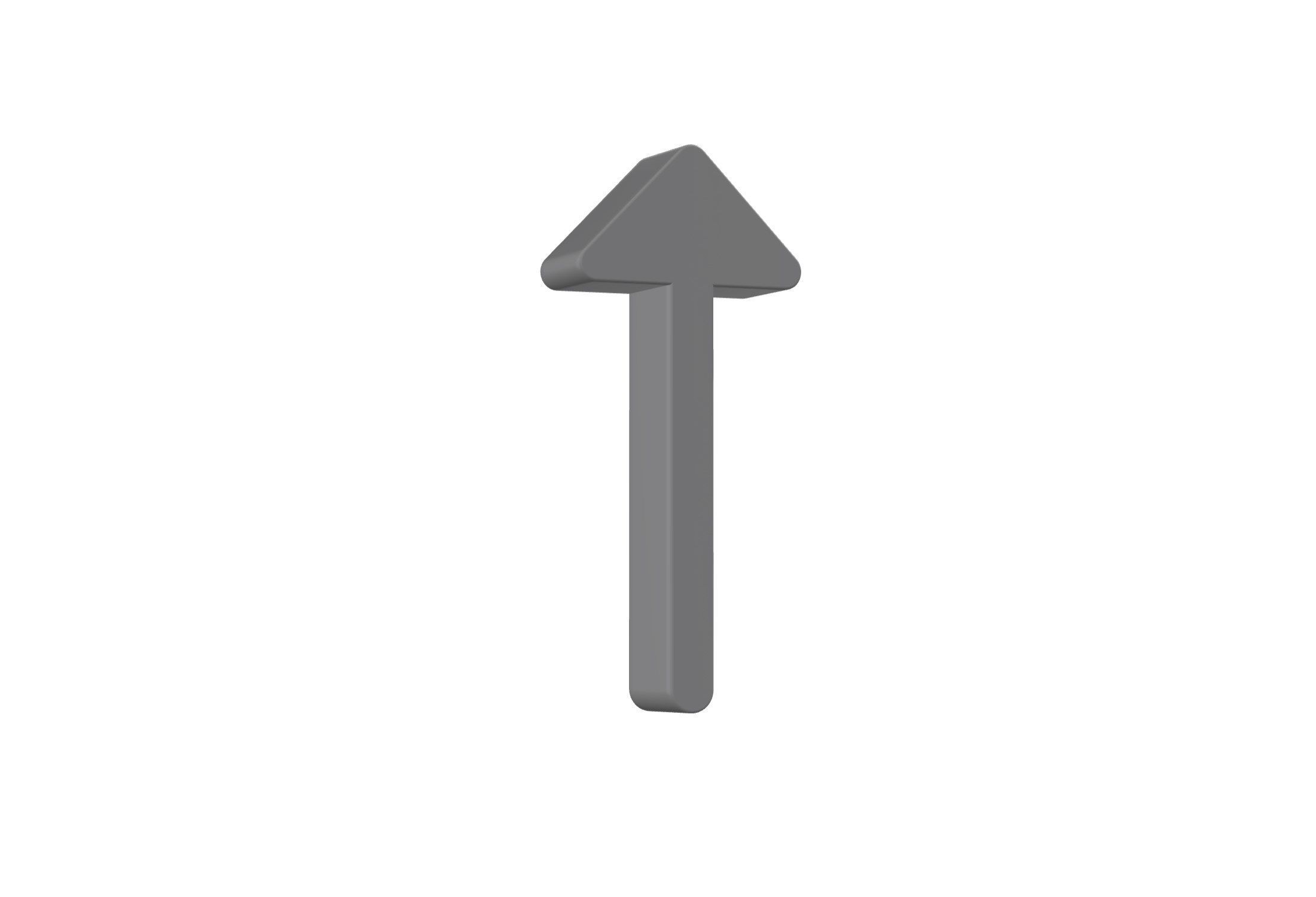 3d arrow alt up Low-poly 3D model_2