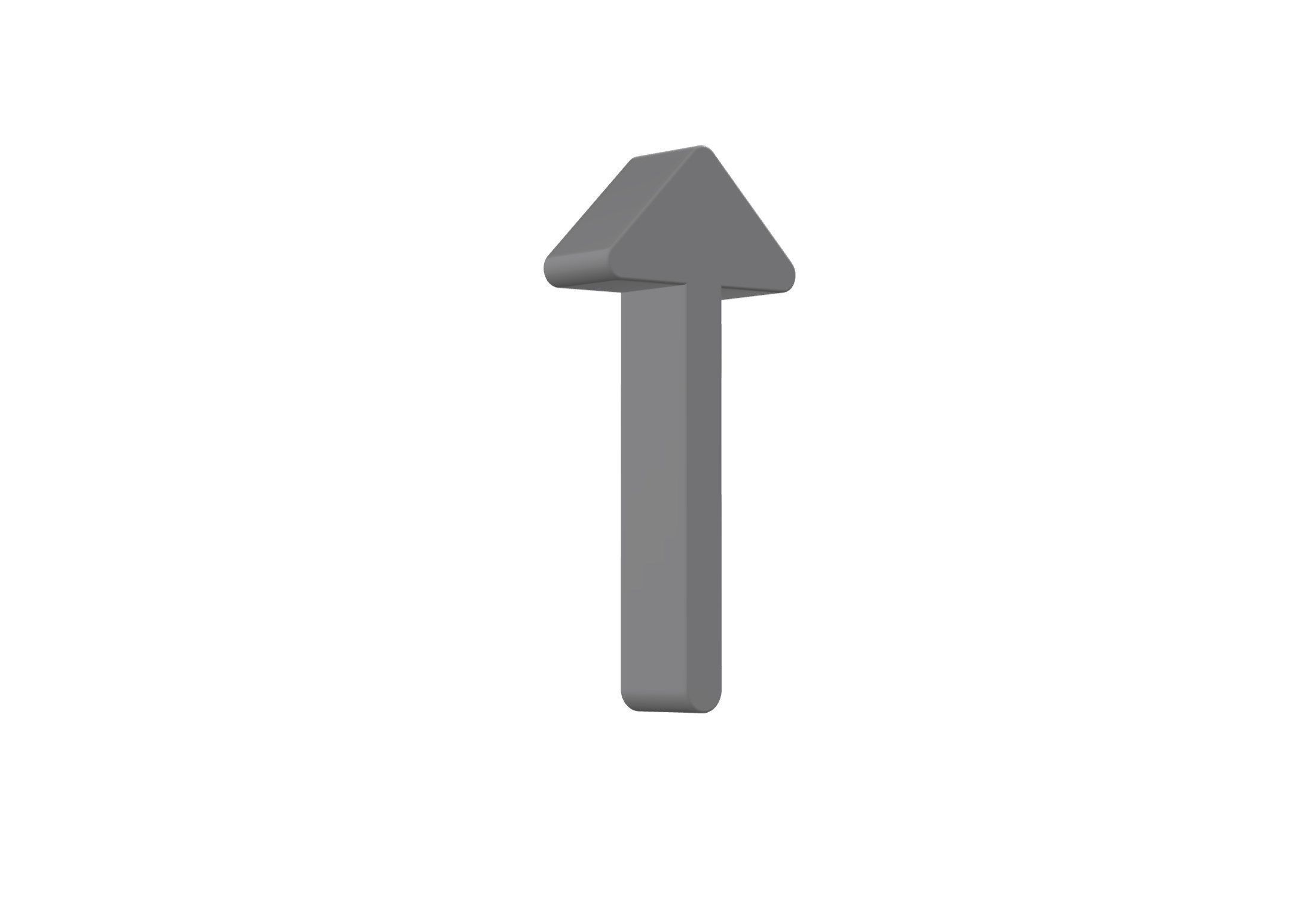 3d arrow alt up Low-poly 3D model_8