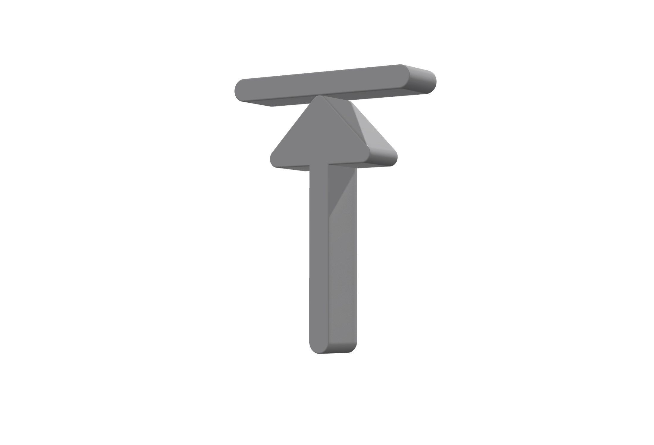 3d arrow alt to top Low-poly 3D model_11