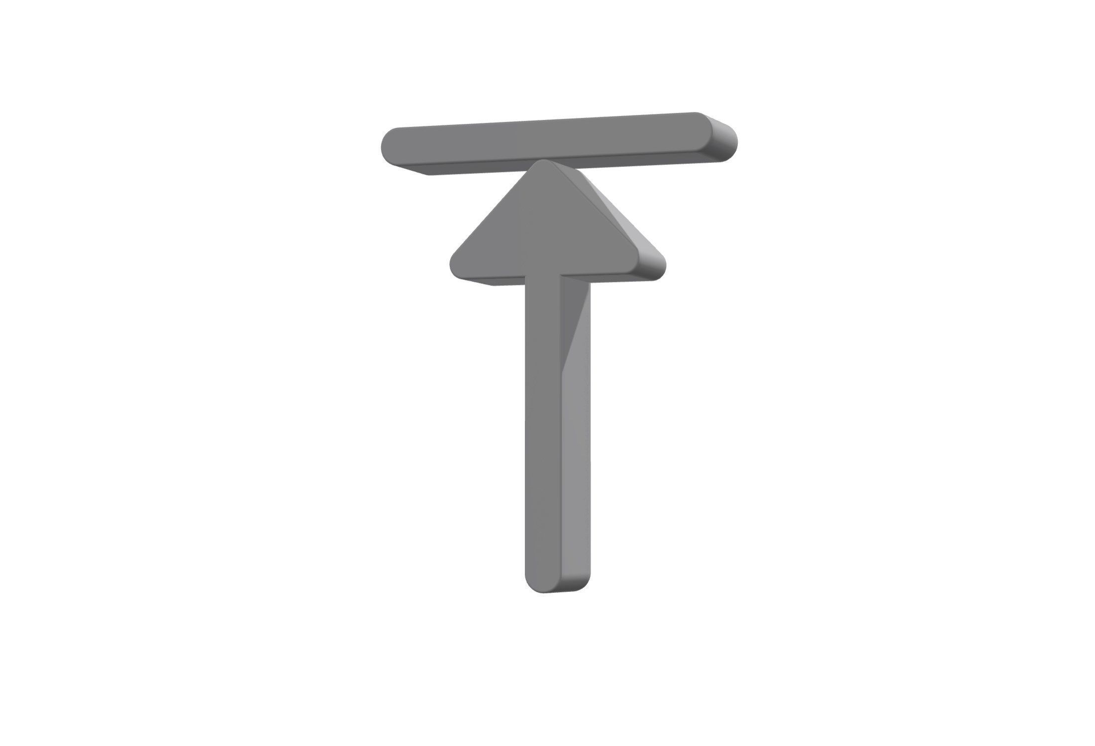 3d arrow alt to top Low-poly 3D model_6