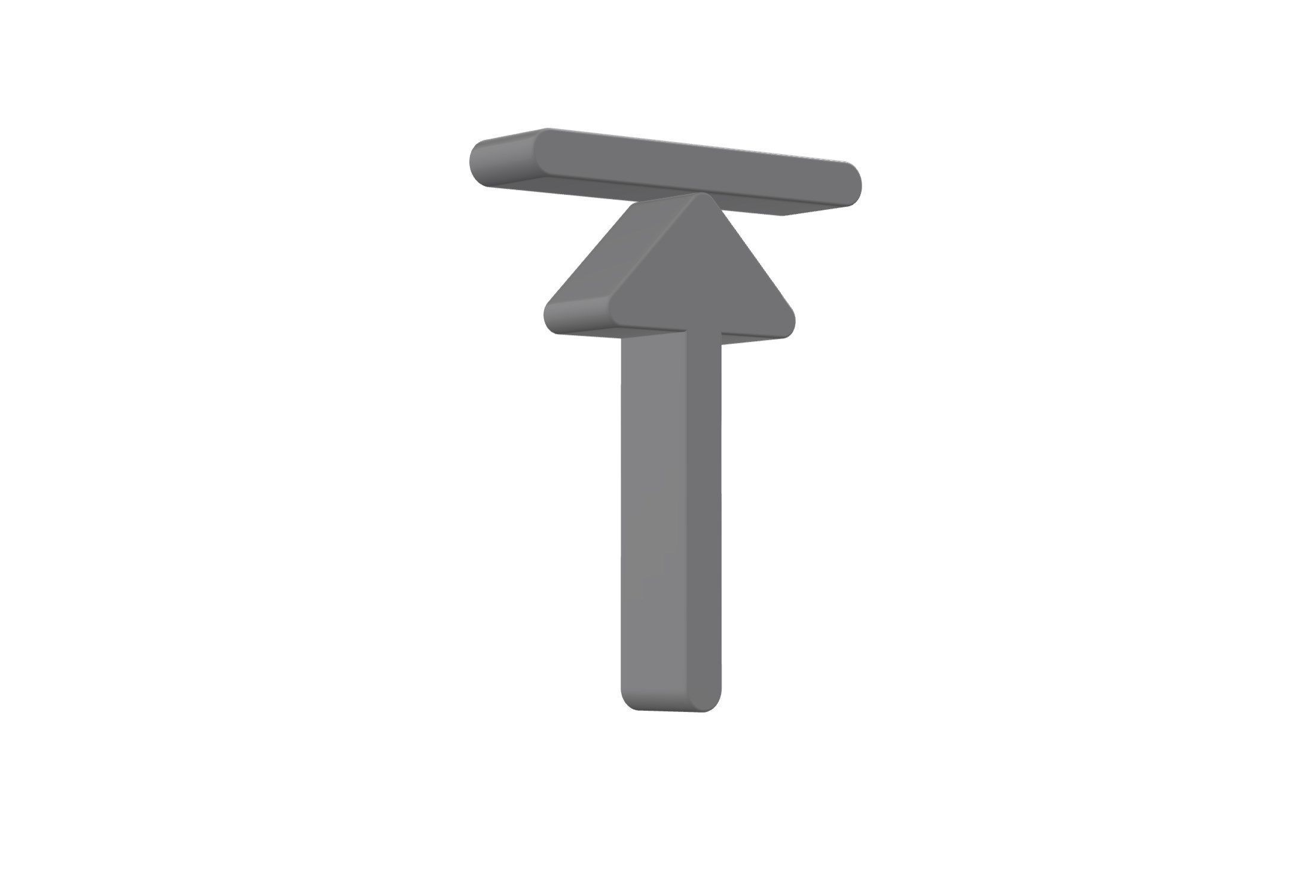 3d arrow alt to top Low-poly 3D model_8