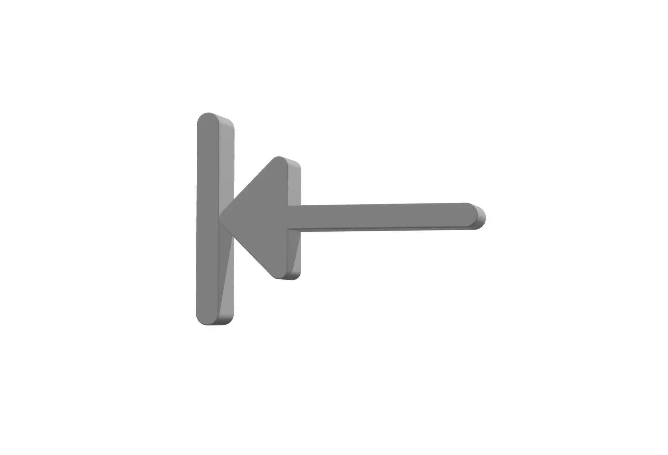 3d arrow alt to right Low-poly 3D model_0