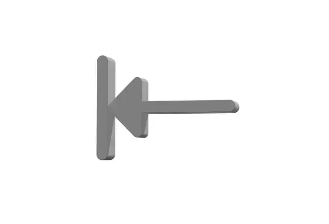 3d arrow alt to right Low-poly 3D model