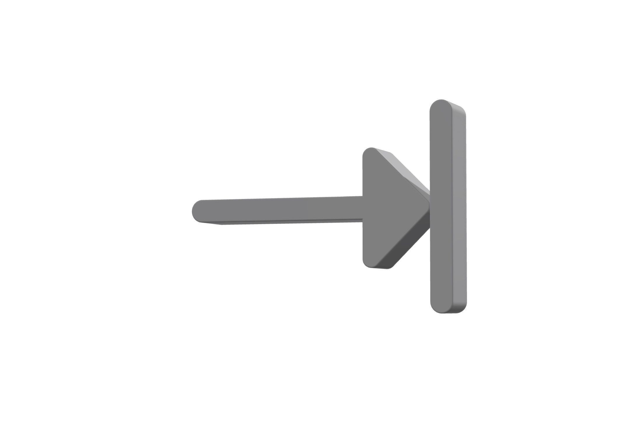 3d arrow alt to right Low-poly 3D model_6