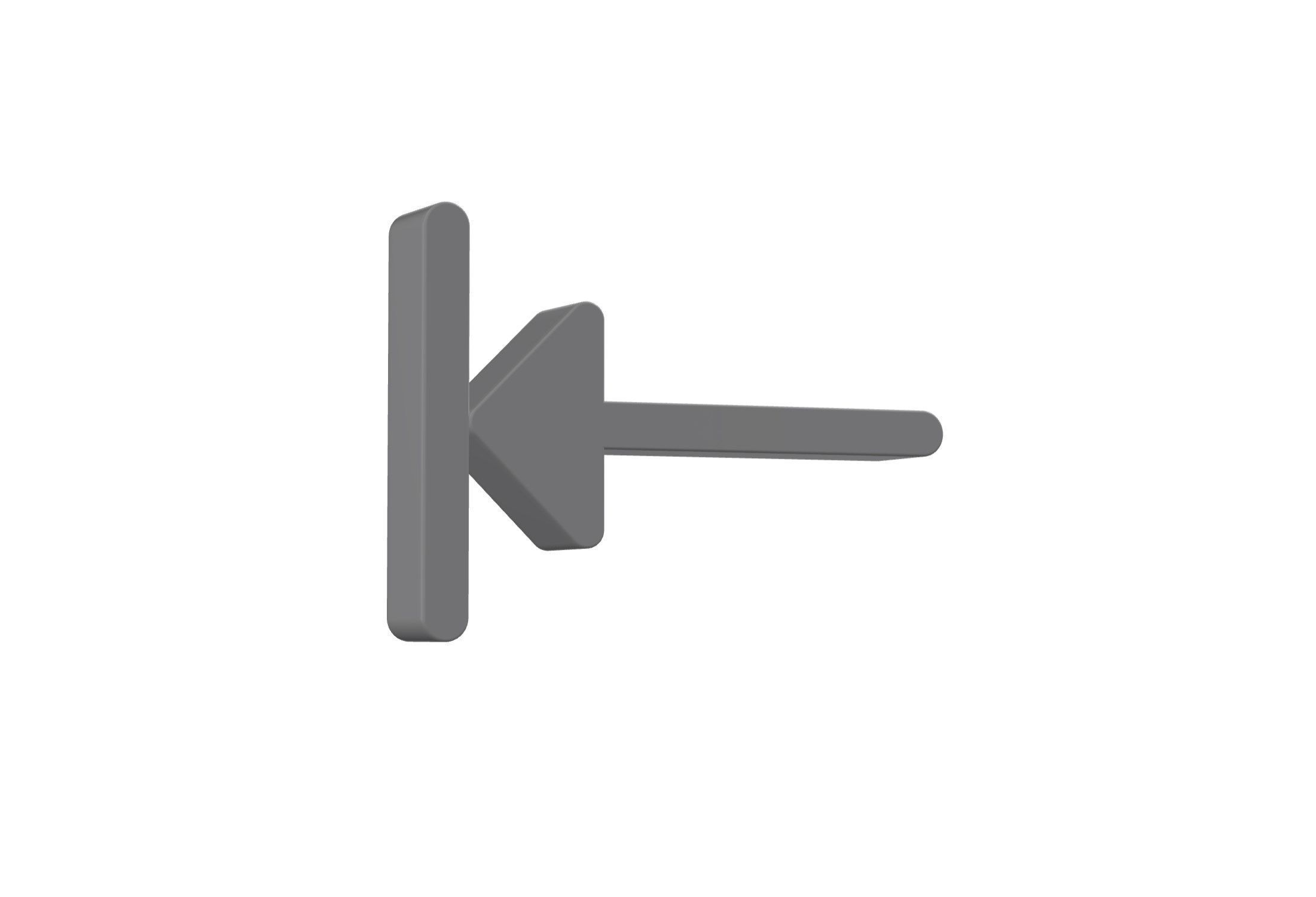 3d arrow alt to right Low-poly 3D model_2