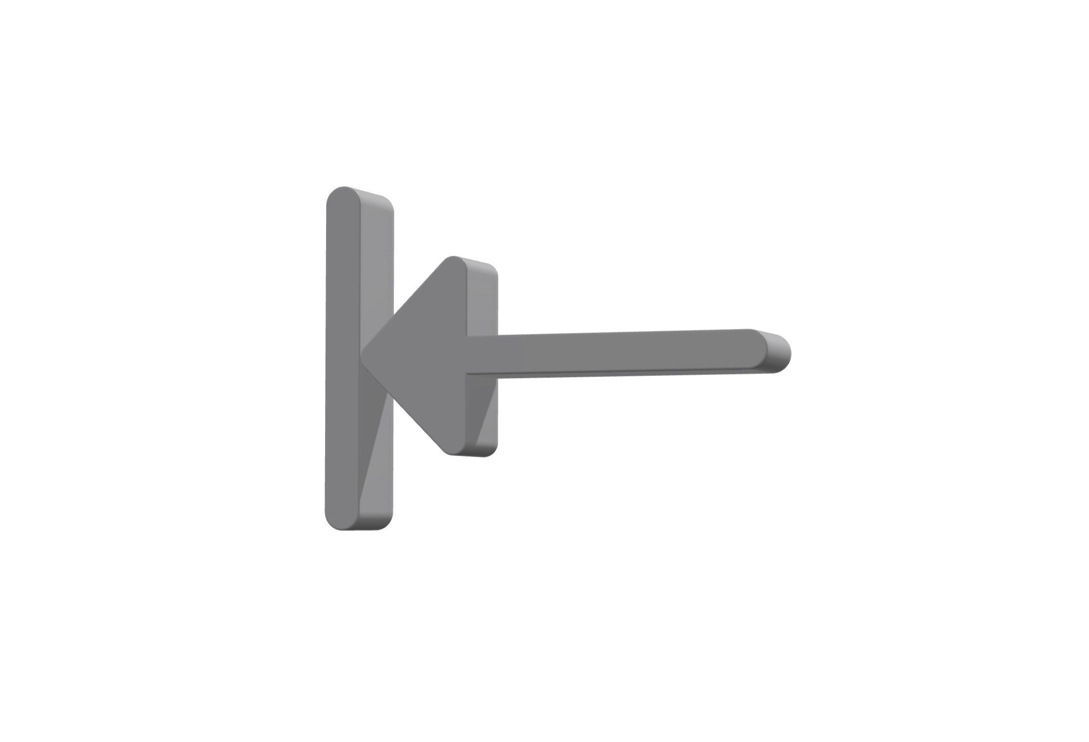 3d arrow alt to left Low-poly 3D model_6