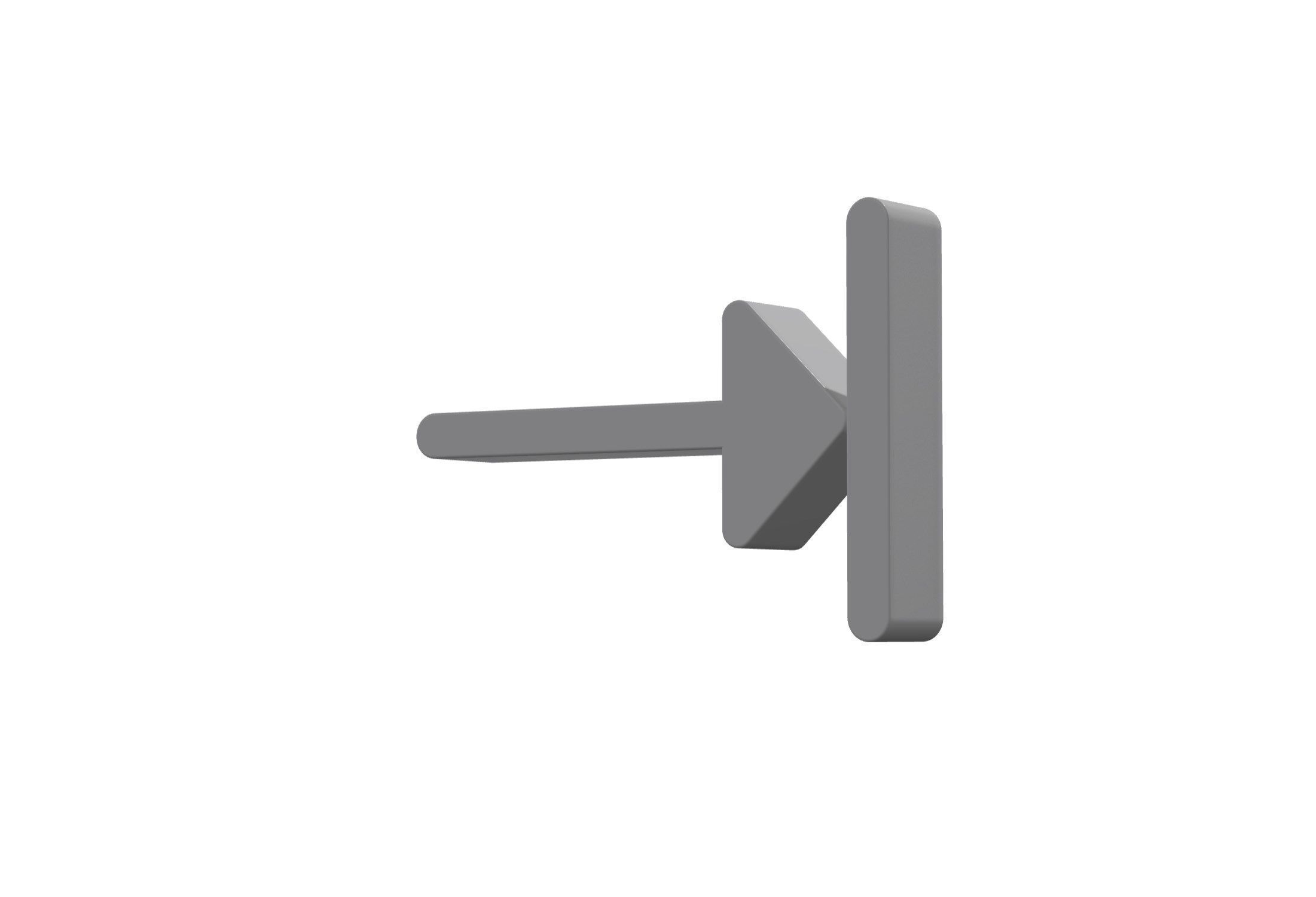 3d arrow alt to left Low-poly 3D model_11