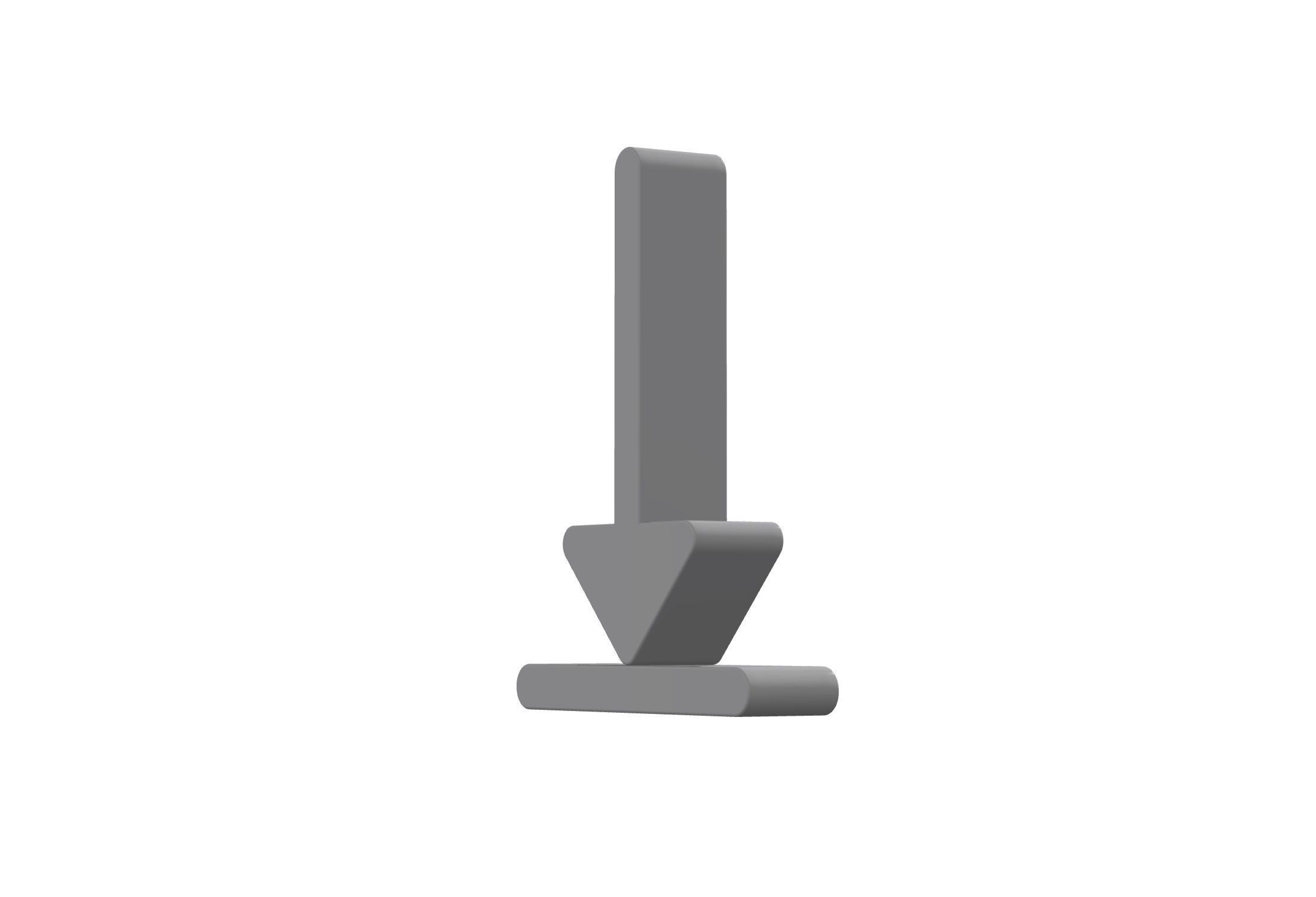 3d arrow alt to bottom Low-poly 3D model_5