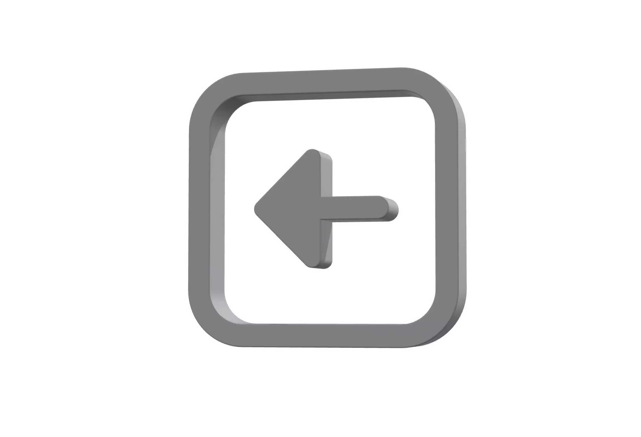 3d arrow alt square right Low-poly 3D model_0