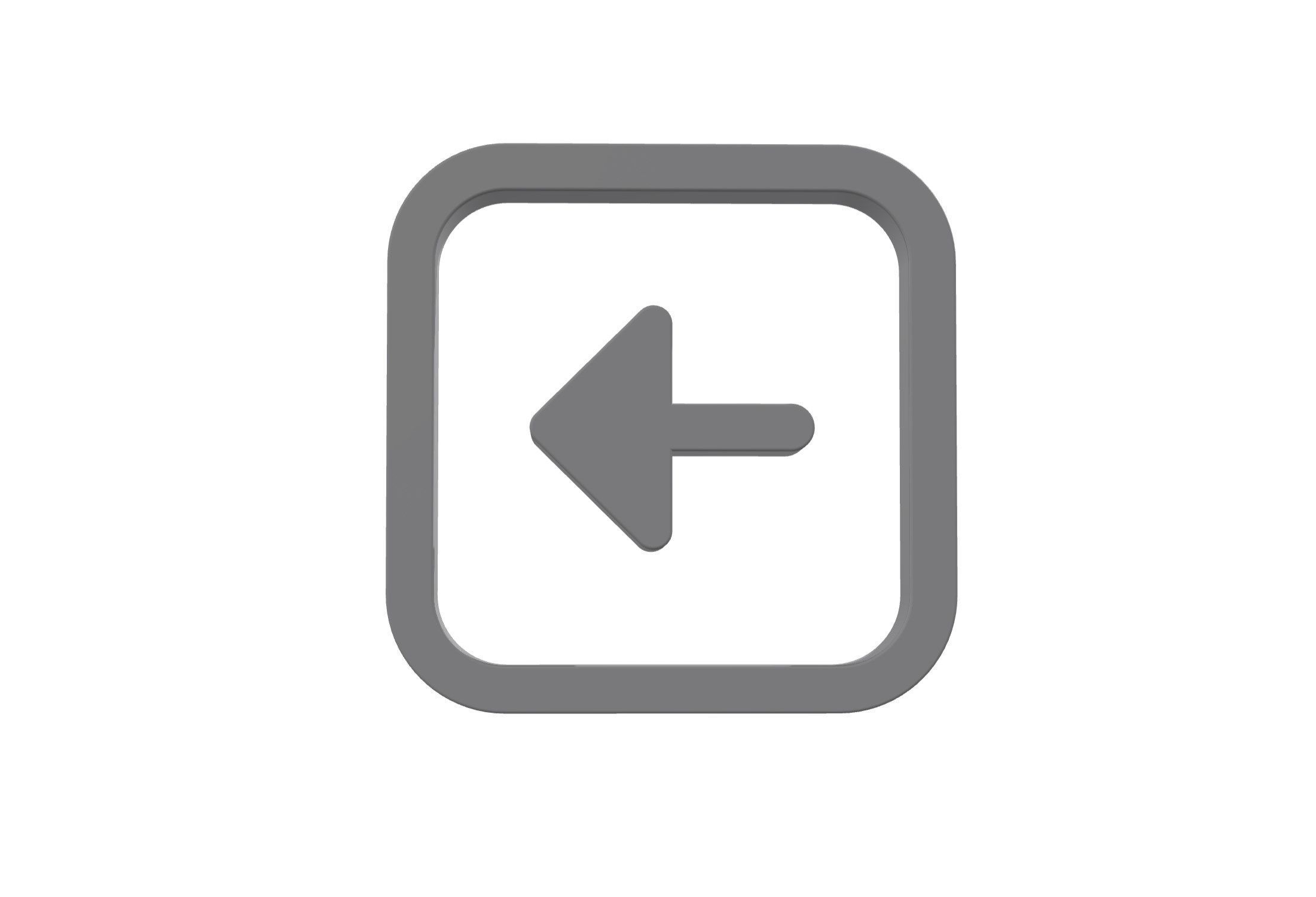 3d arrow alt square right Low-poly 3D model_1