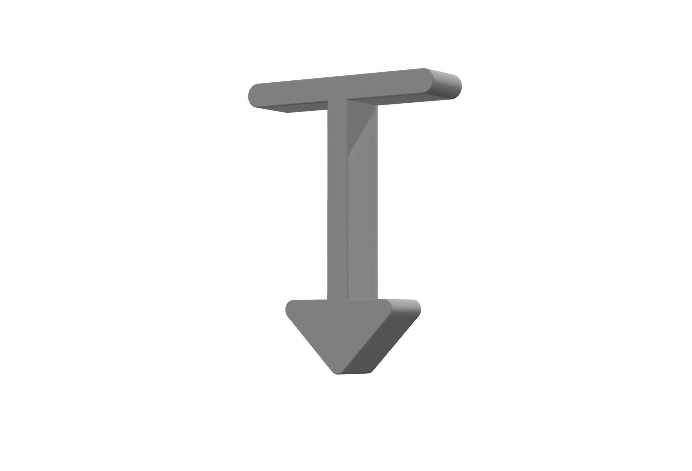 3d arrow alt from top Low-poly 3D model_11