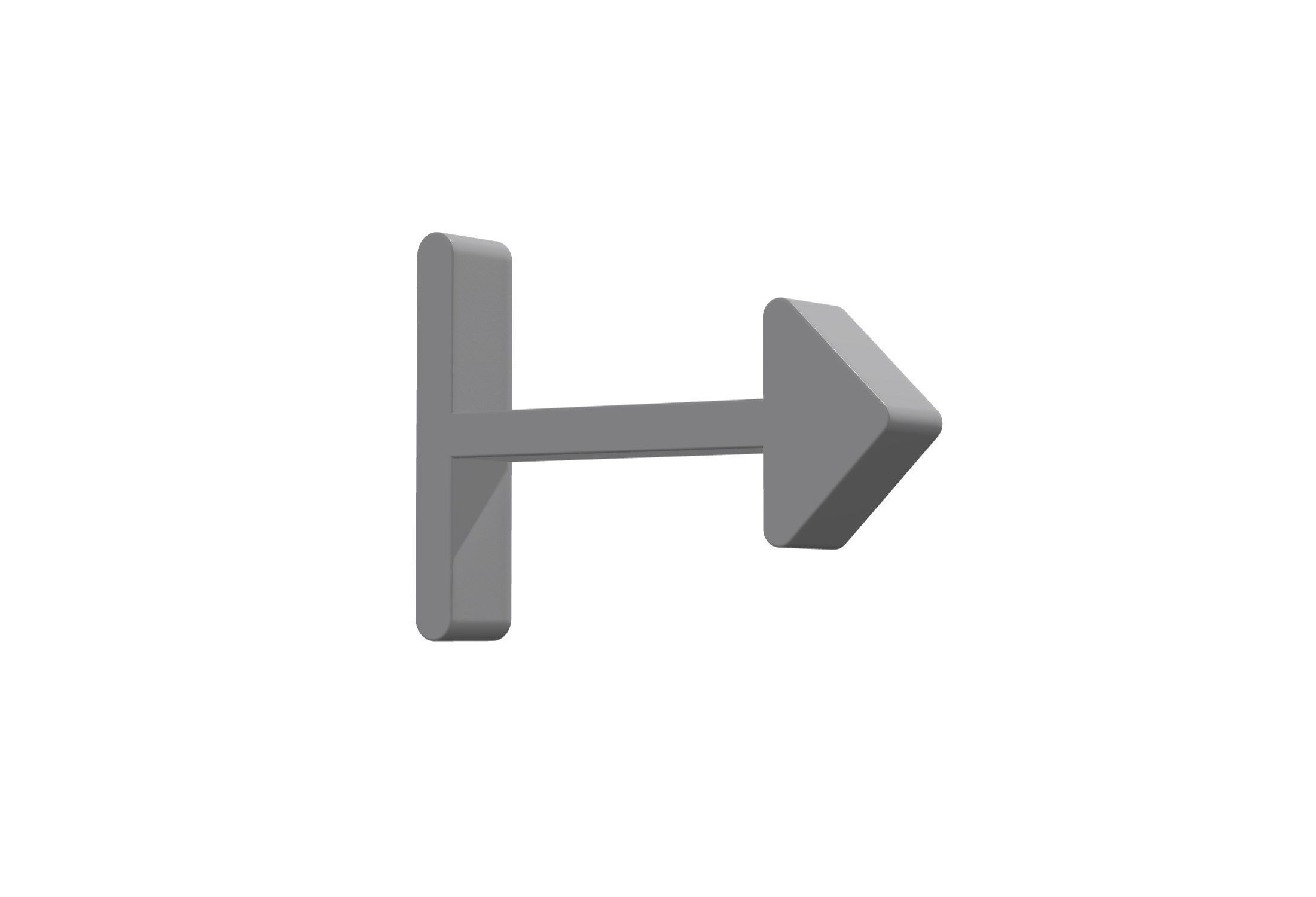 3d arrow alt from right Low-poly 3D model_11