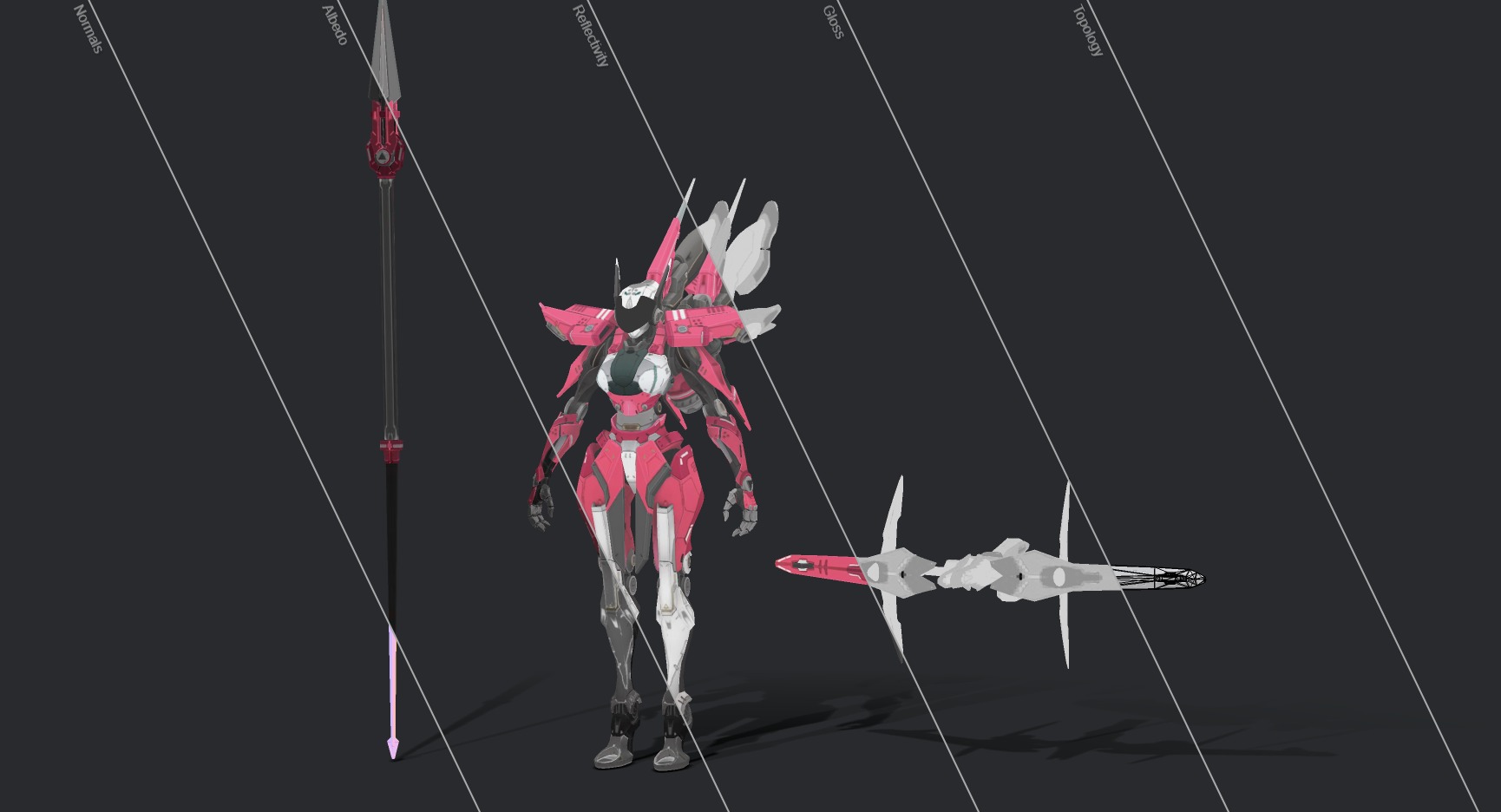 Maneuvering gundam 3D model_23