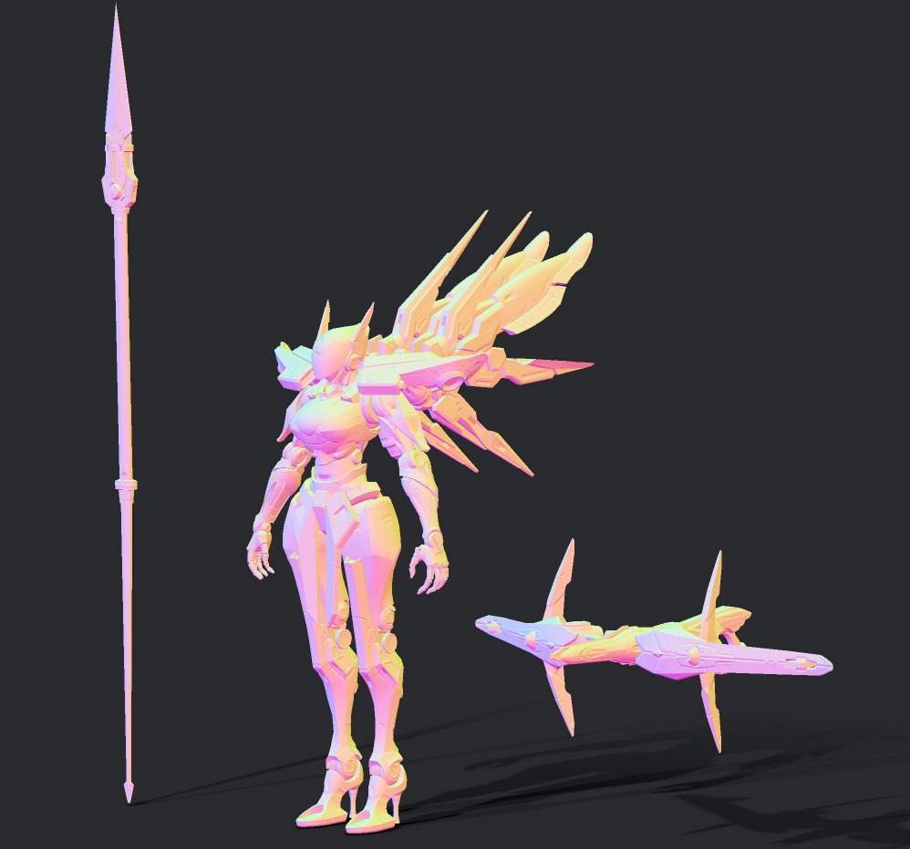 Maneuvering gundam 3D model_24