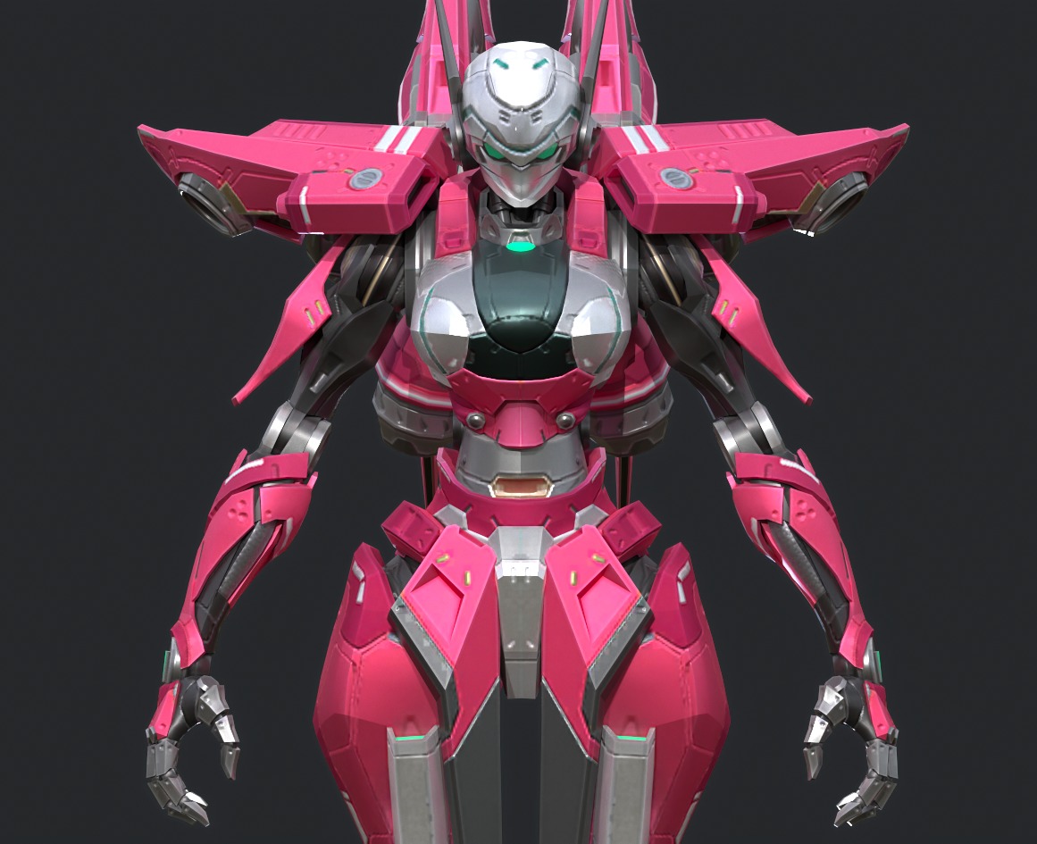 Maneuvering gundam 3D model_9