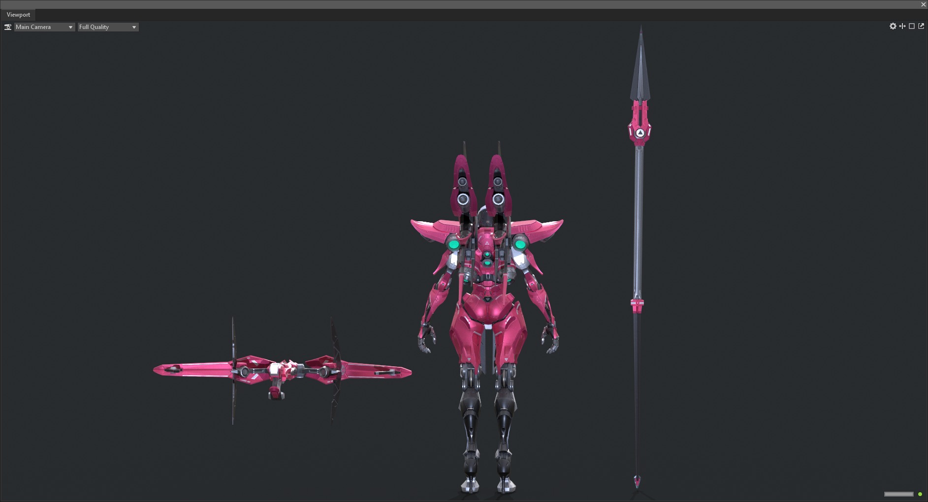 Maneuvering gundam 3D model_6